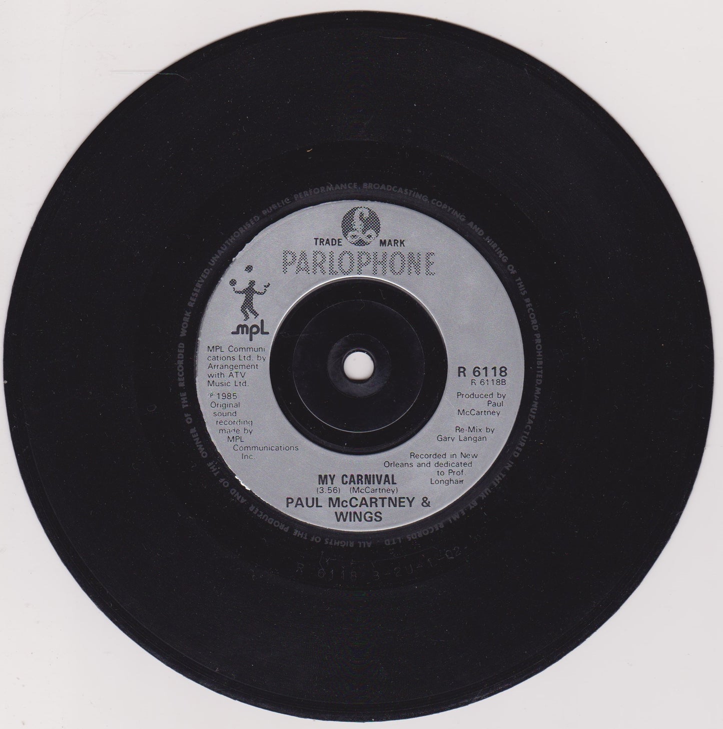 Paul McCartney – Spies Like Us (Parlophone 1985) 7" vinyl P/S single VG/VG