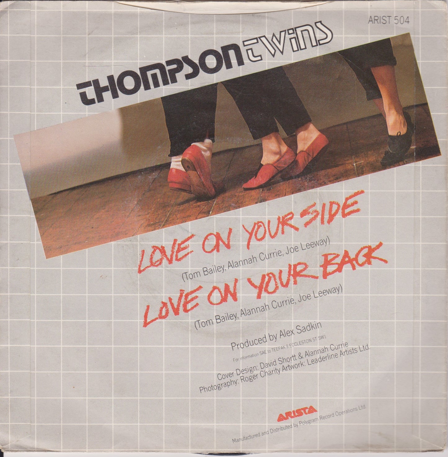 Thompson Twins - Love On Your Side (Arista, 1983) 7" vinyl P/S single VG/VG