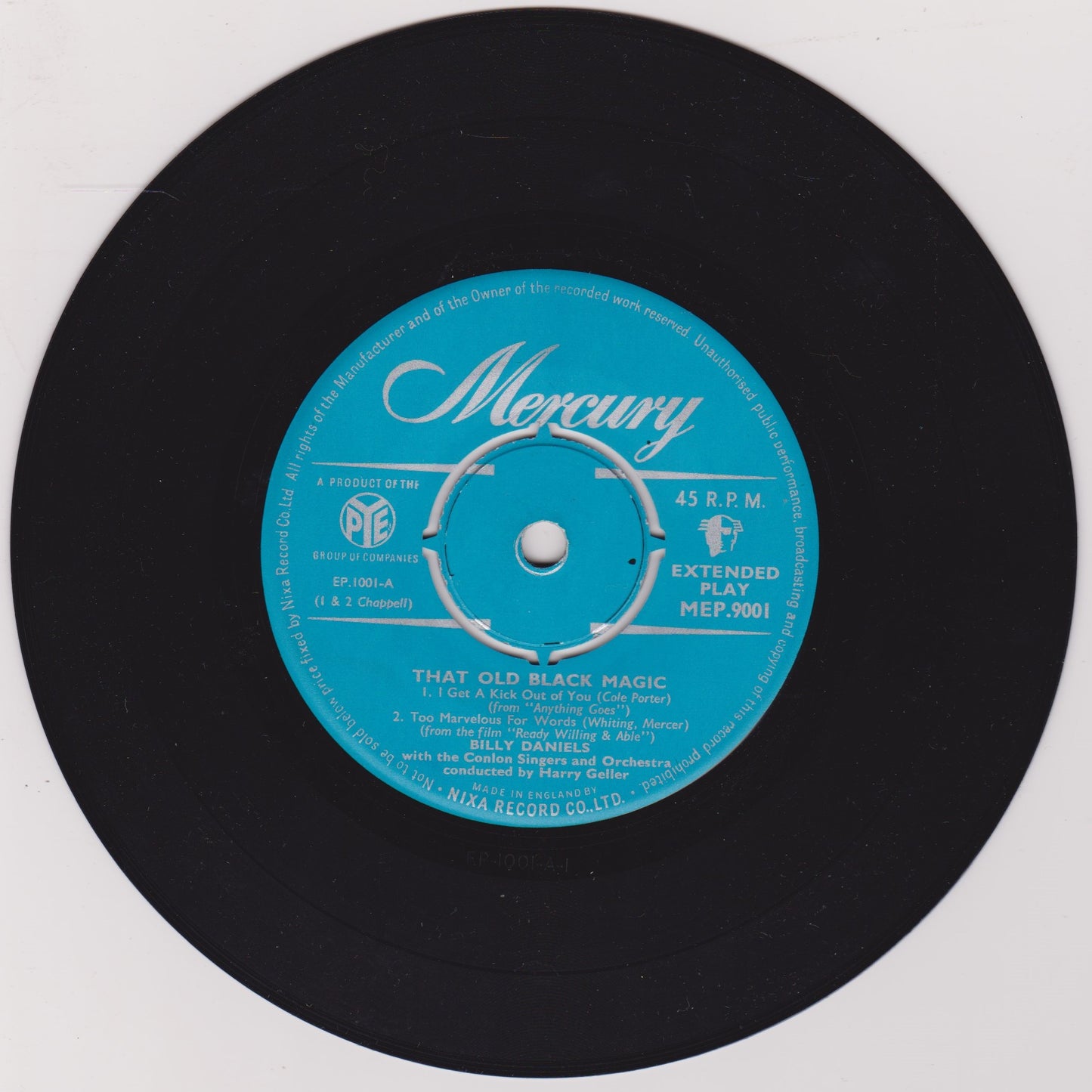 Billy Daniels – That Old Black Magic (Mercury 1956) 7" vinyl EP VG/VG