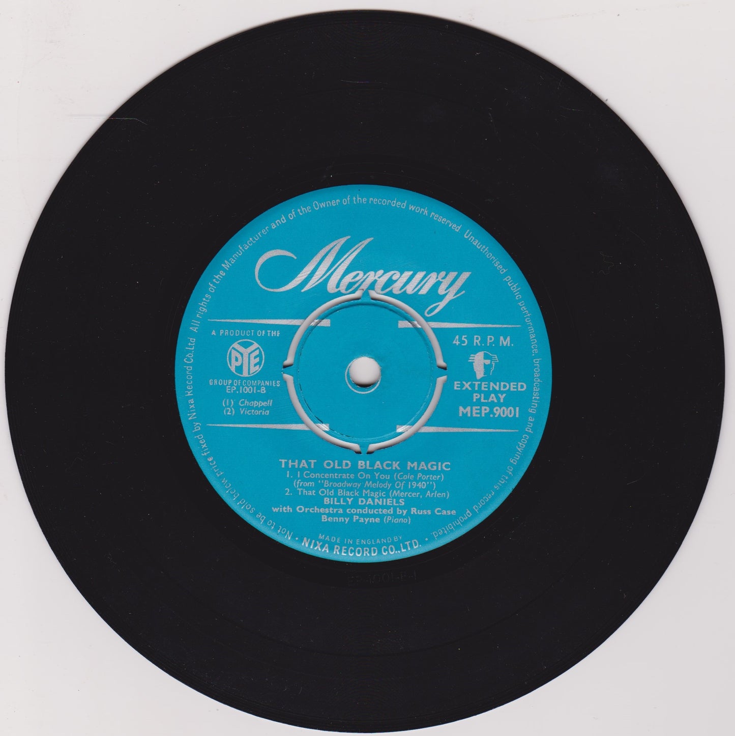 Billy Daniels – That Old Black Magic (Mercury 1956) 7" vinyl EP VG/VG