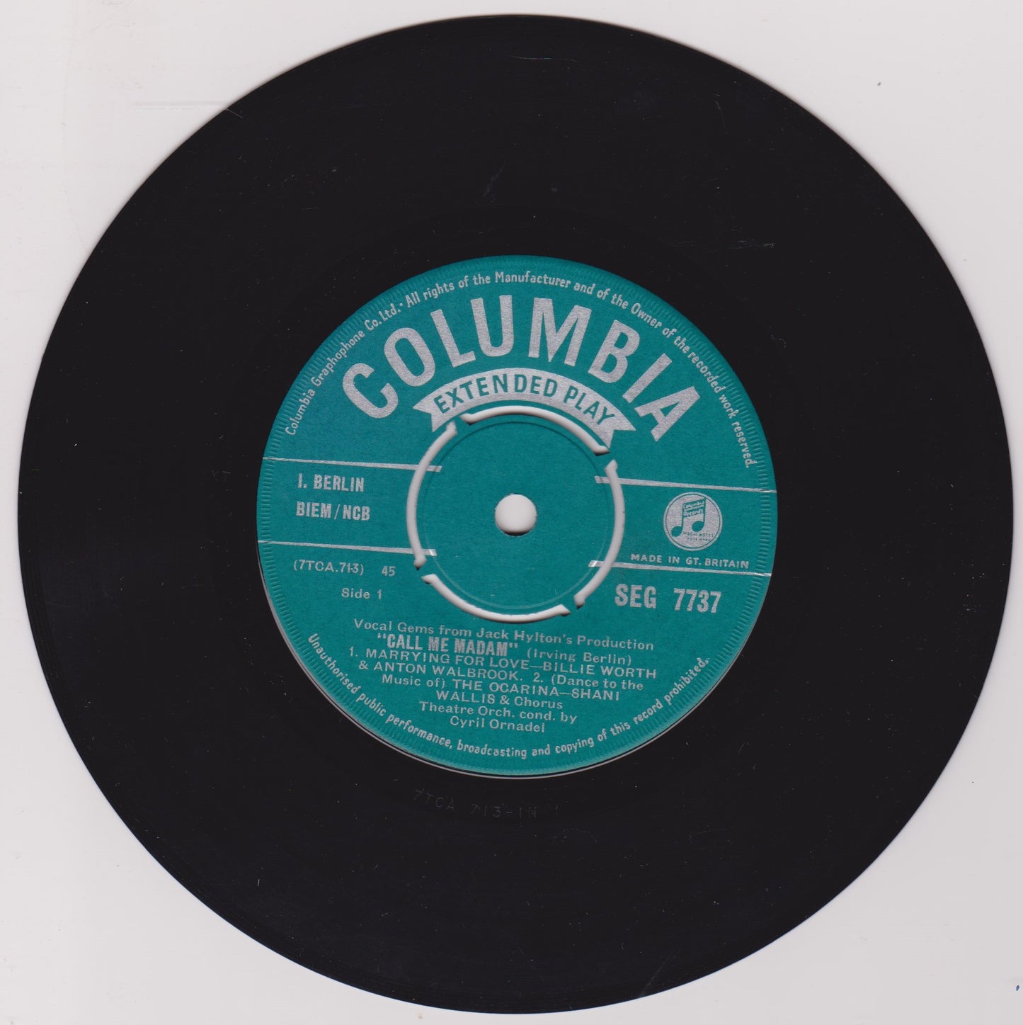 Billie Worth, Anton Walbrook, Jeff Warren, Shani Wallis – Vocal Gems From "Call Me Madam"