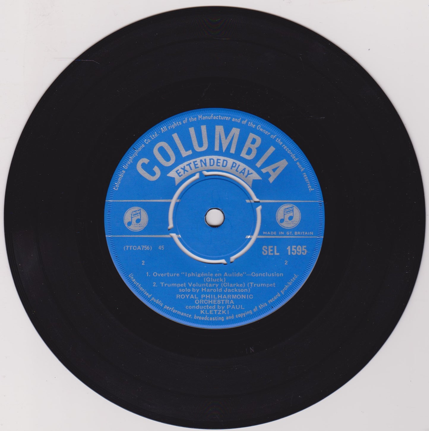 Royal Philharmonic Orchestra, Paul Kletzki – Jeremiah Clarke: Trumpet Voluntary 7" vinyl EP VG/VG