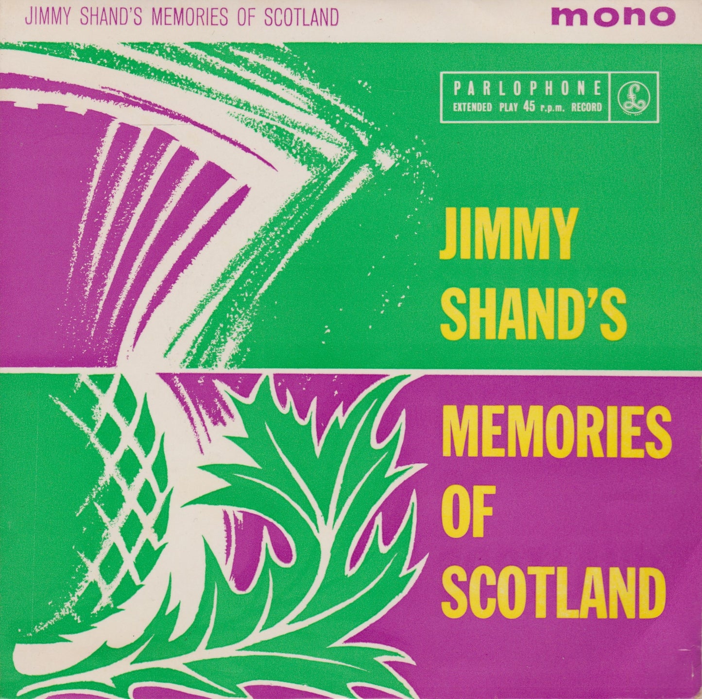 Jimmy Shand And His Band – Jimmy Shand's Memories Of Scotland 7" vinyl EP VG/VG
