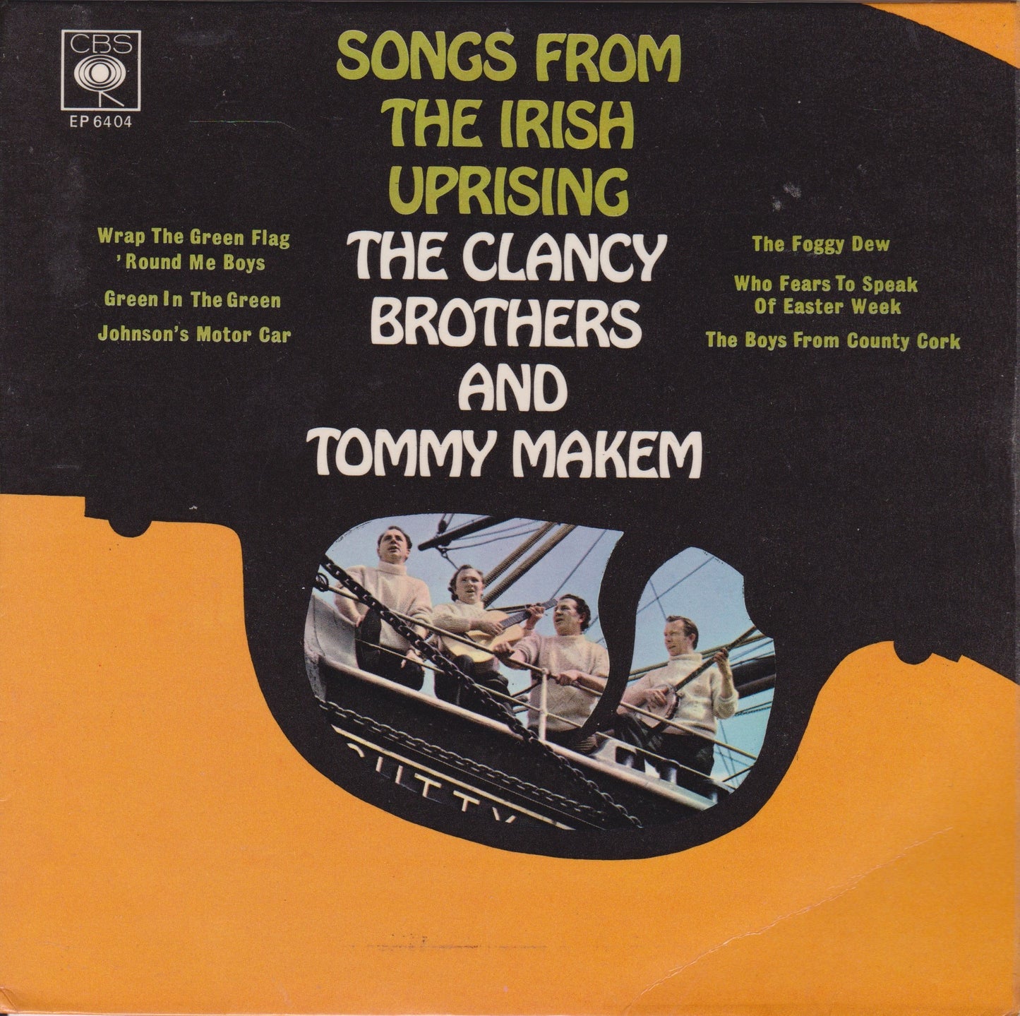 The Clancy Brothers & Tommy Makem – Songs From The Irish Uprising 7" vinyl P/S EP VG/VG