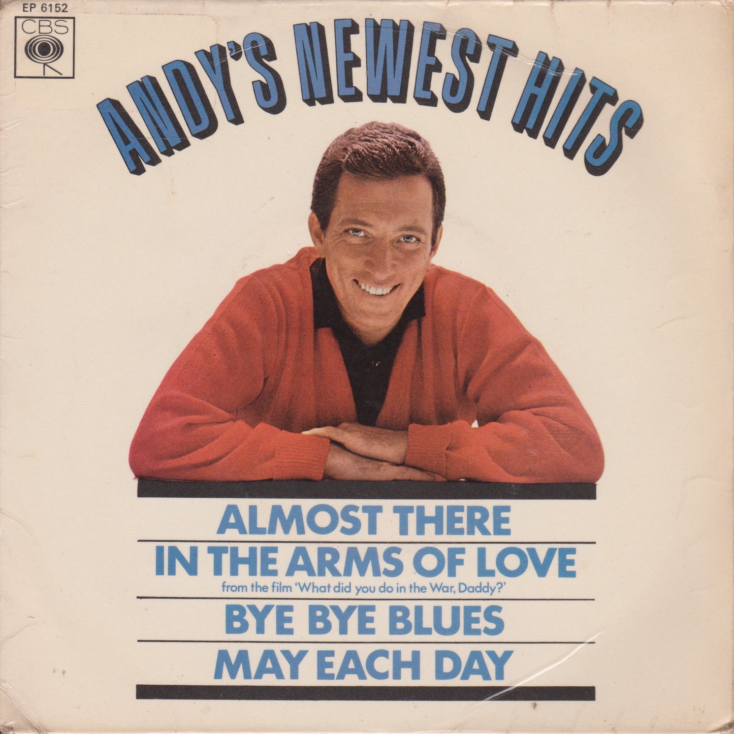 Andy Williams – Andy's Newest Hits (CBS 1966) 7" vinyl P/S EP VG/VG
