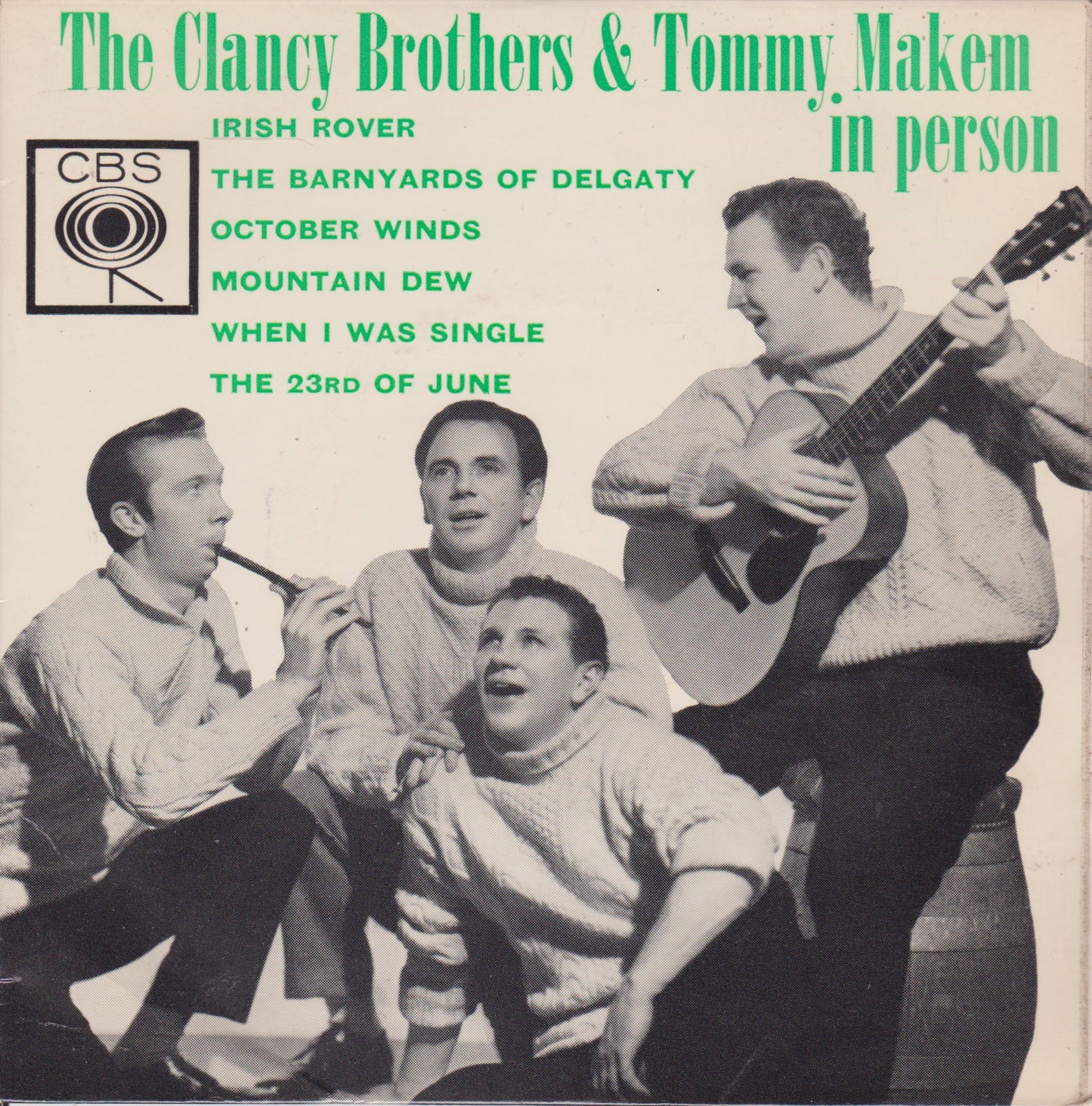 The Clancy Brothers & Tommy Makem – In Person 7" vinyl P/S EP VG/VG