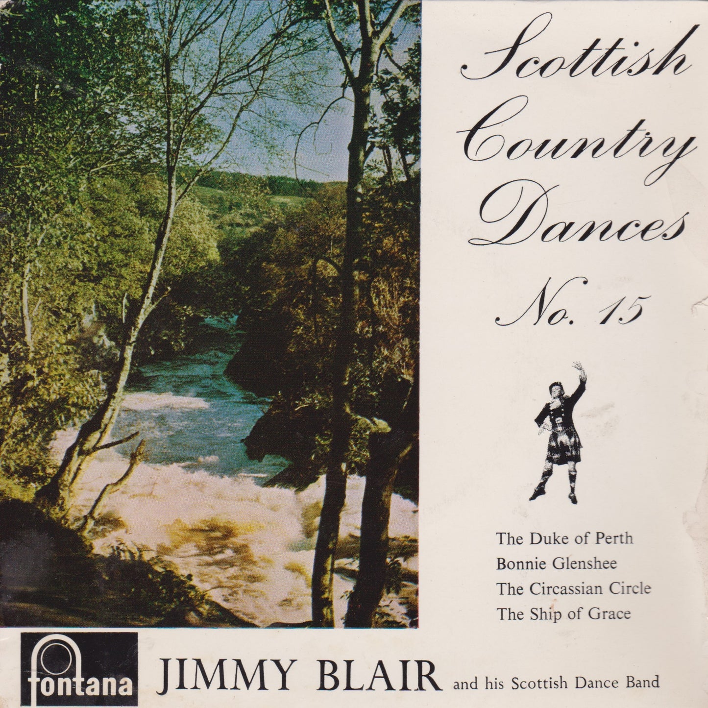 Jimmy Blair & His Scottish Dance Band – Scottish Country Dances No. 15 7" vinyl EP VG/VG