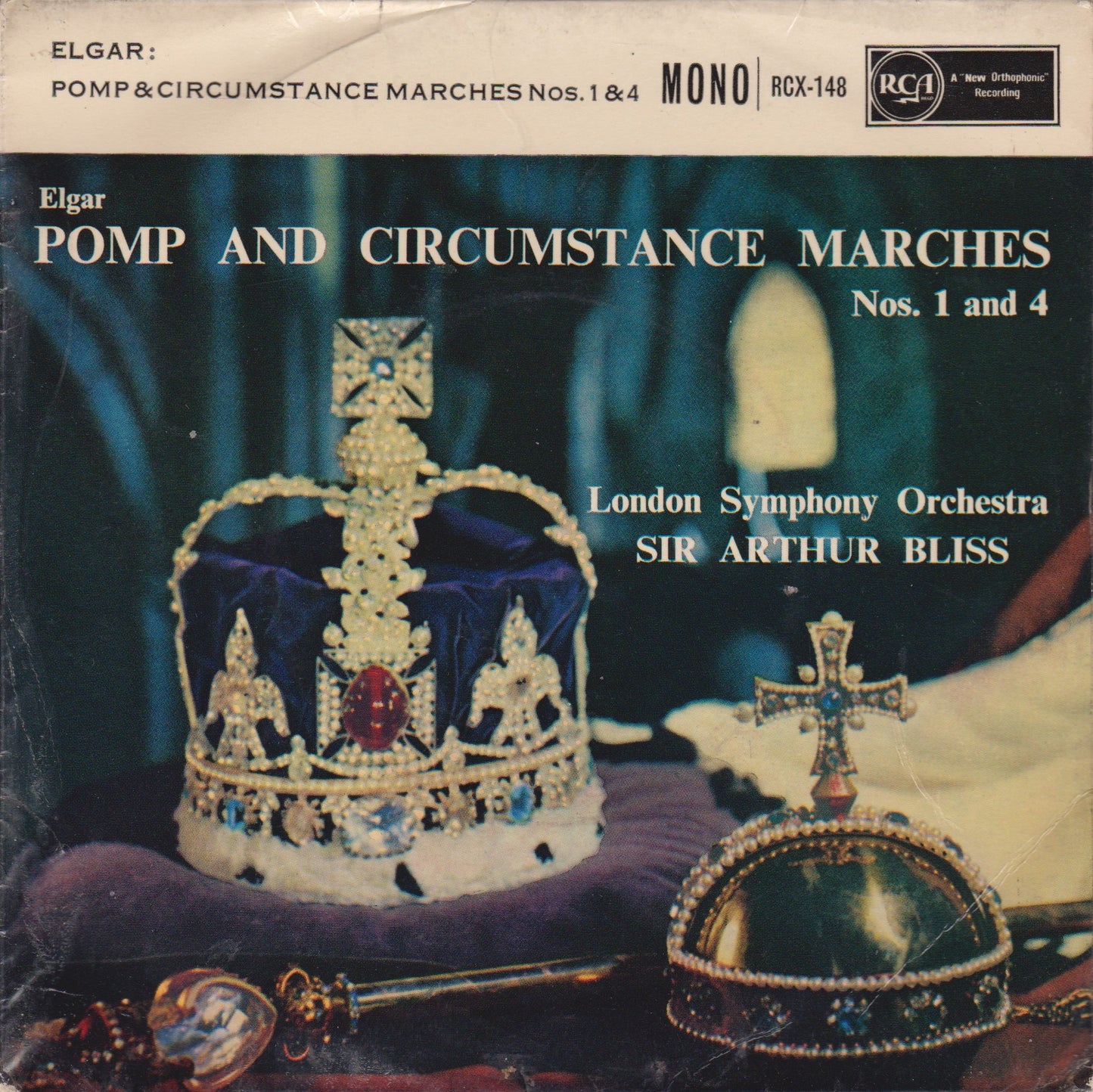 Elgar, Bliss - Pomp And Circumstance Marches Nos. 1 & 4 7" vinyl P/S EP G/G+