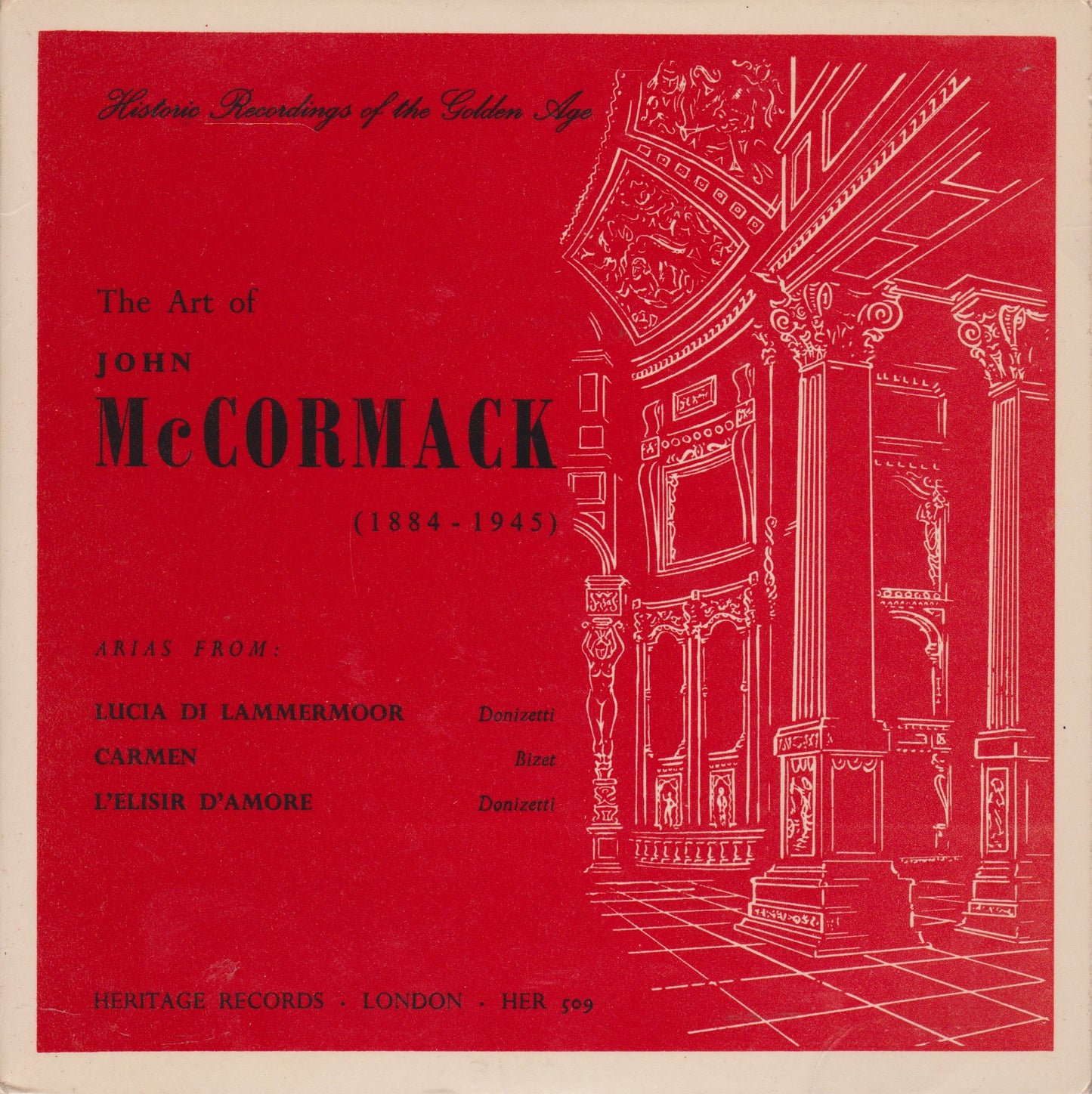 John McCormack – The Art Of John McCormack (1884-1945) 7" vinyl P/S EP VG/VG