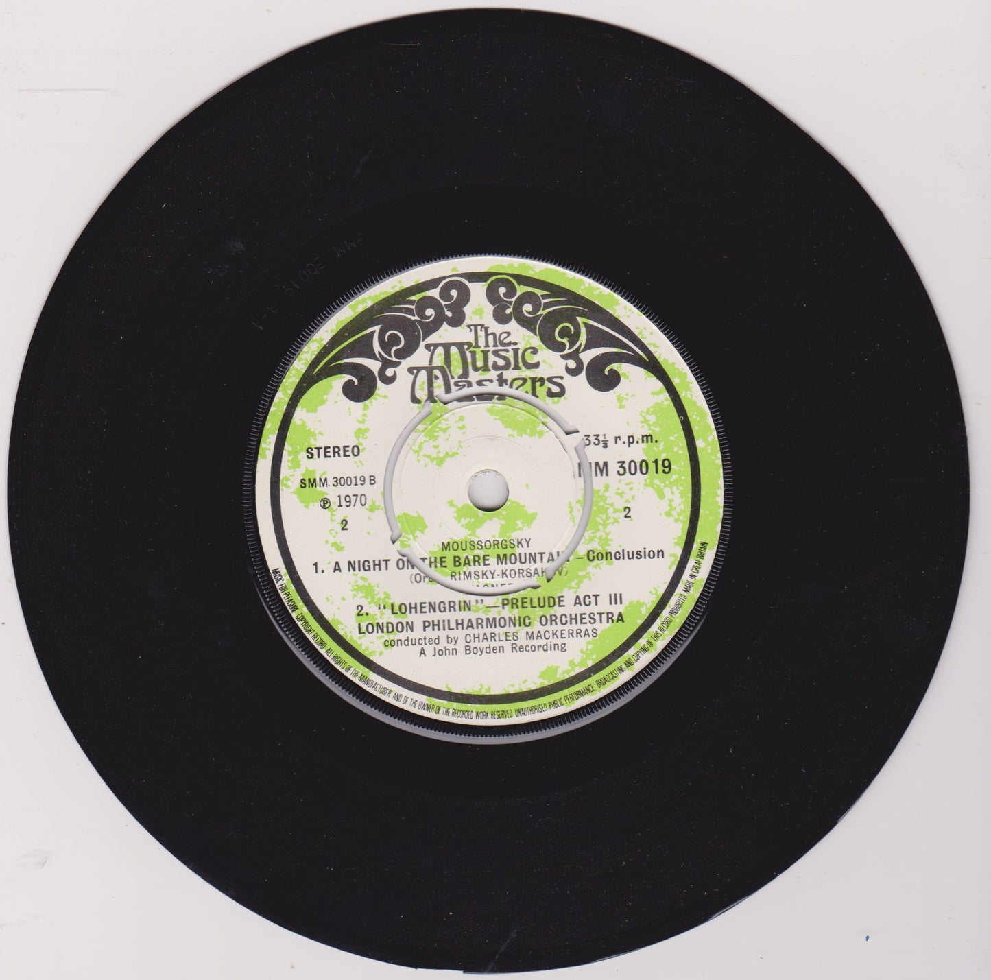 Moussorgsky, Wagner, London Philharmonic Orchestra, Mackerras – Moussorgsky Night On A Bare Mountain 7" vinyl P/S EP VG/VG