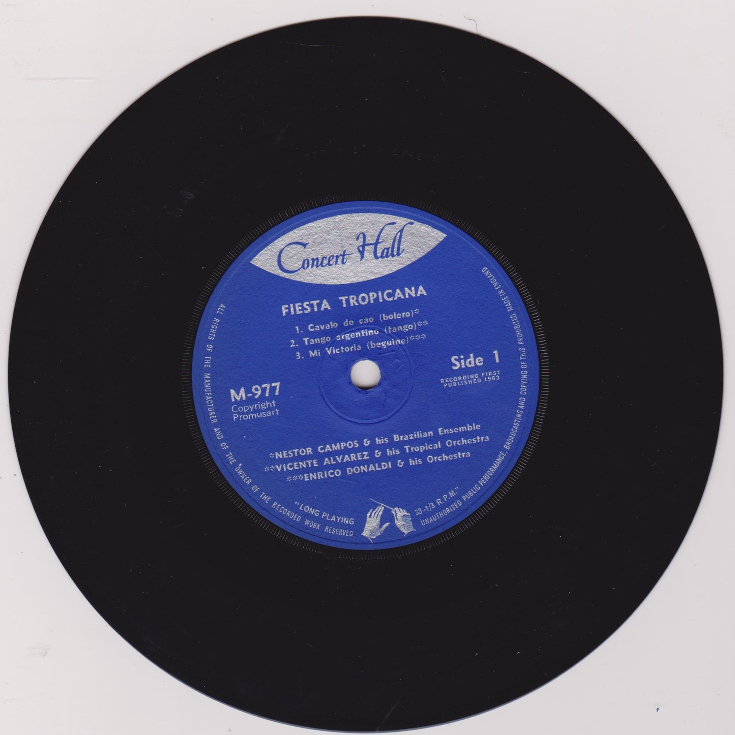Various – Fiesta Tropicana - Dances From South America 7" vinyl P/S EP VG/VG