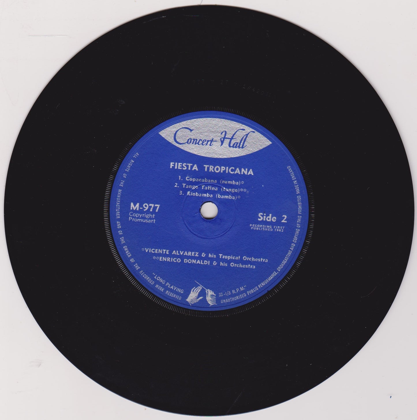 Various – Fiesta Tropicana - Dances From South America 7" vinyl P/S EP VG/VG