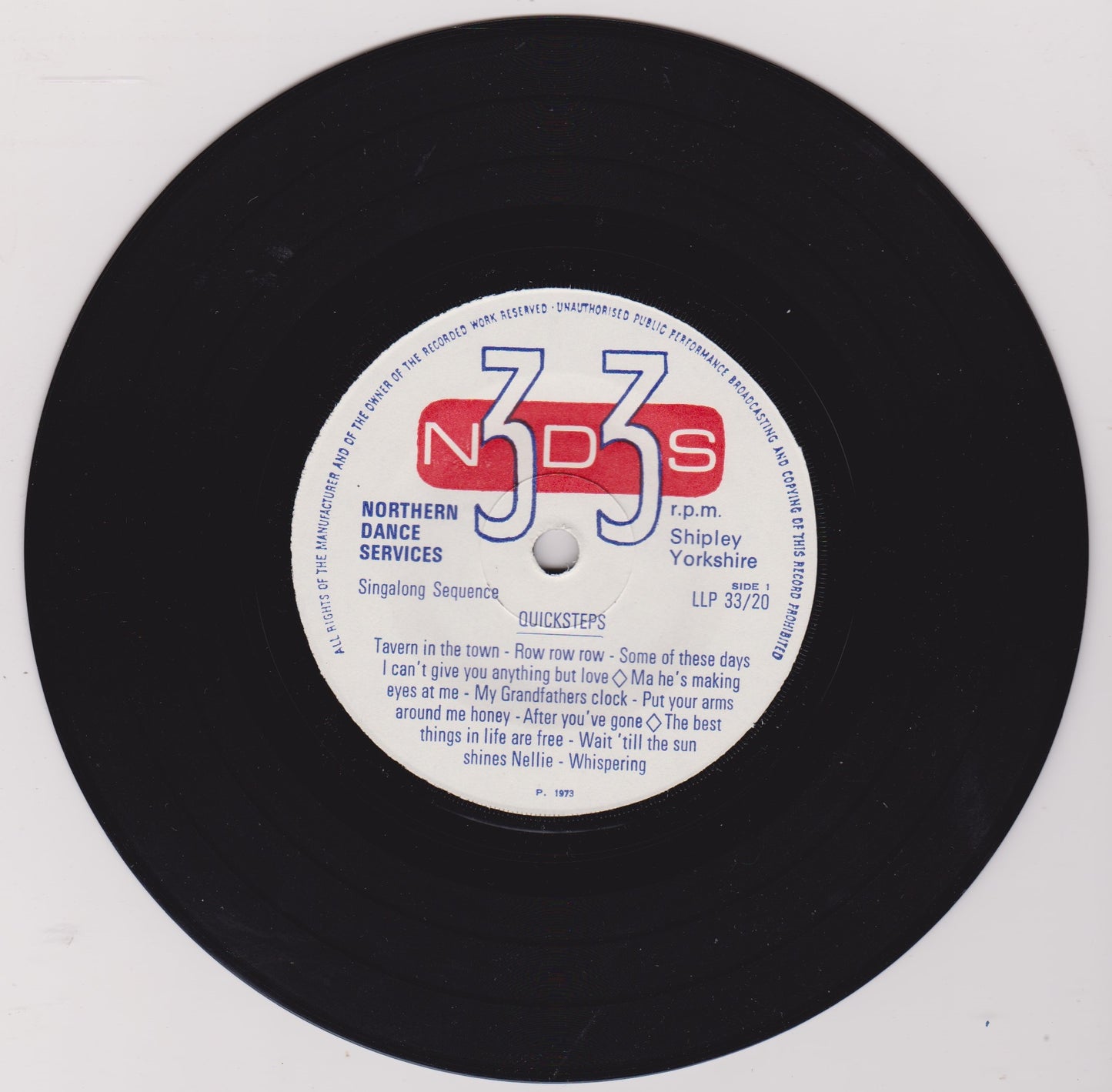 Mark Lane And The Sapphires – A Handful Of Songs 7" vinyl P/S EP VG/VG