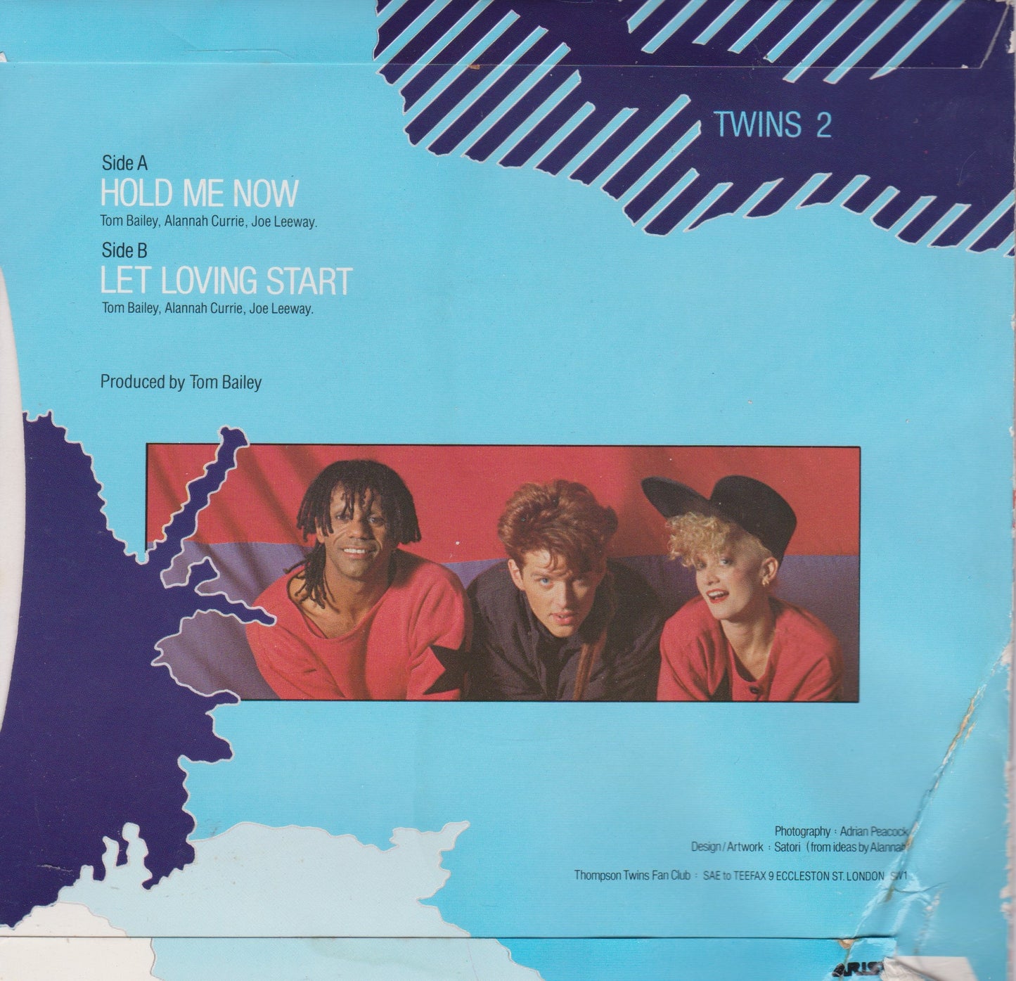 Thompson Twins - Hold Me Now (Arista, 1983) 7" vinyl single VG/VG