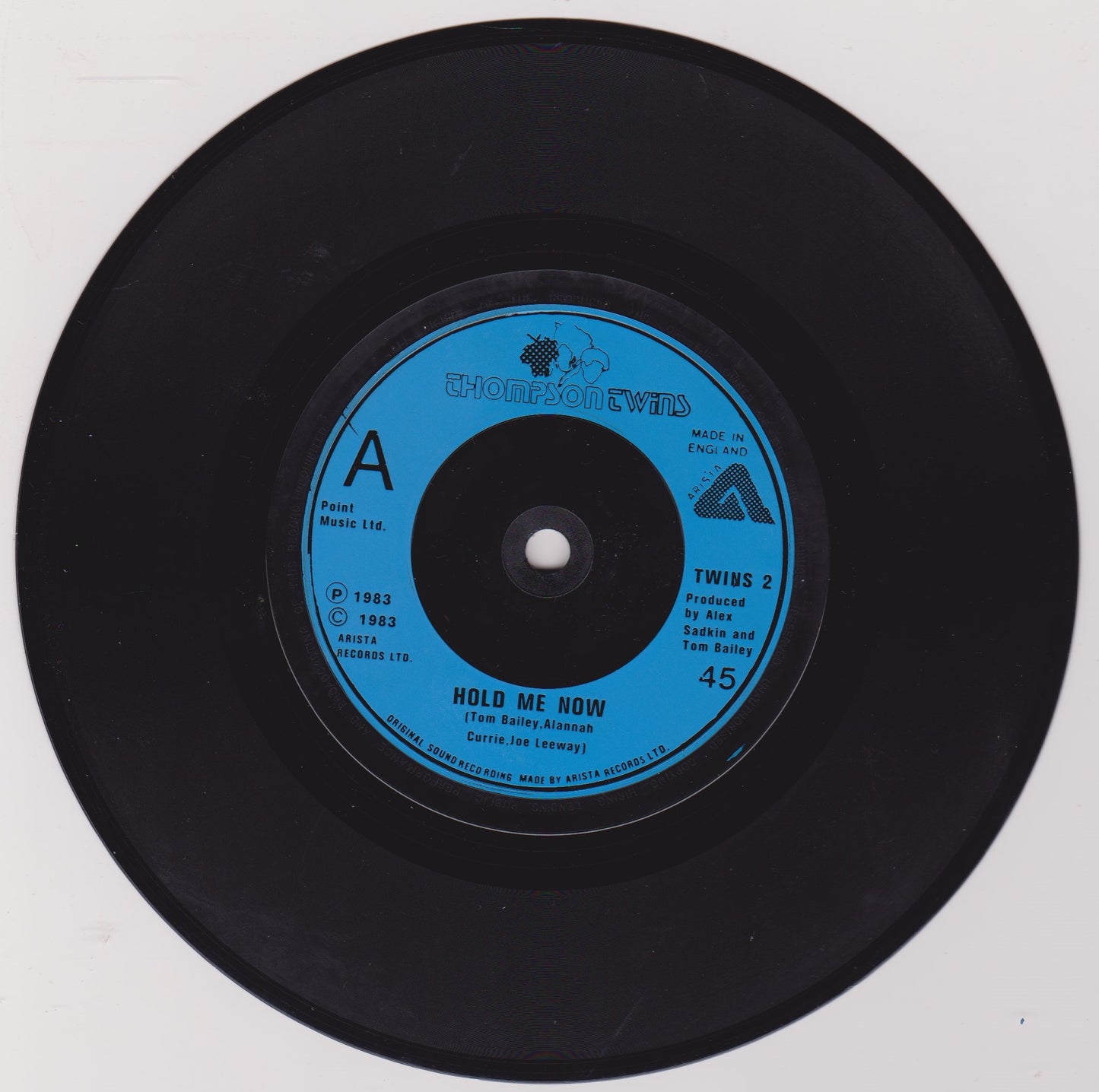 Thompson Twins - Hold Me Now (Arista, 1983) 7" vinyl single VG/VG