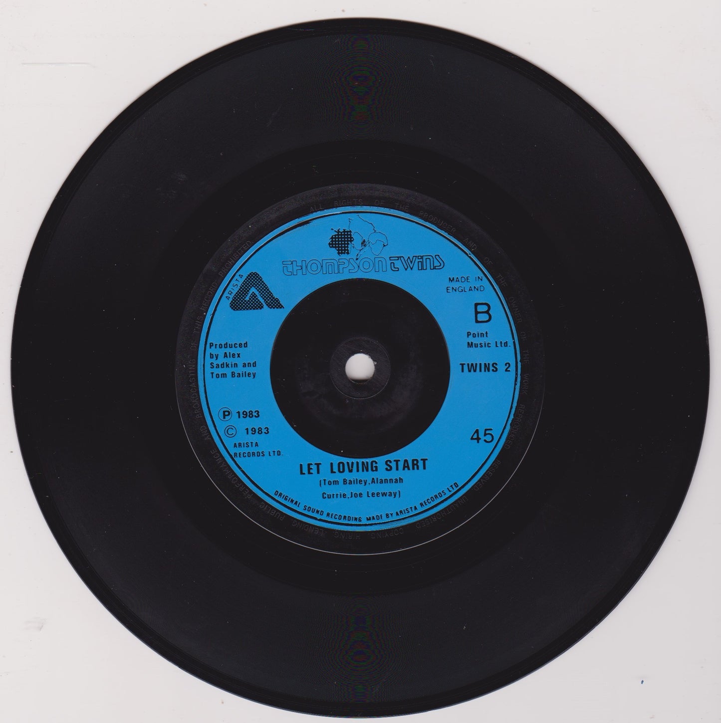 Thompson Twins - Hold Me Now (Arista, 1983) 7" vinyl single VG/VG