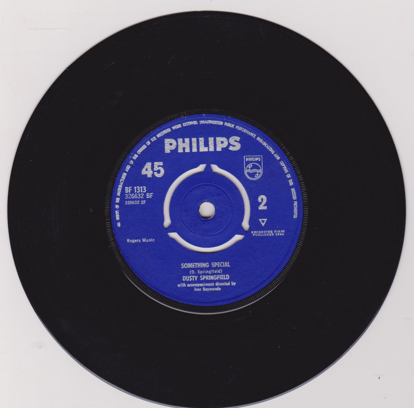 Dusty Springfield – Stay Awhile (Philips 1964) 7" vinyl single VG/-