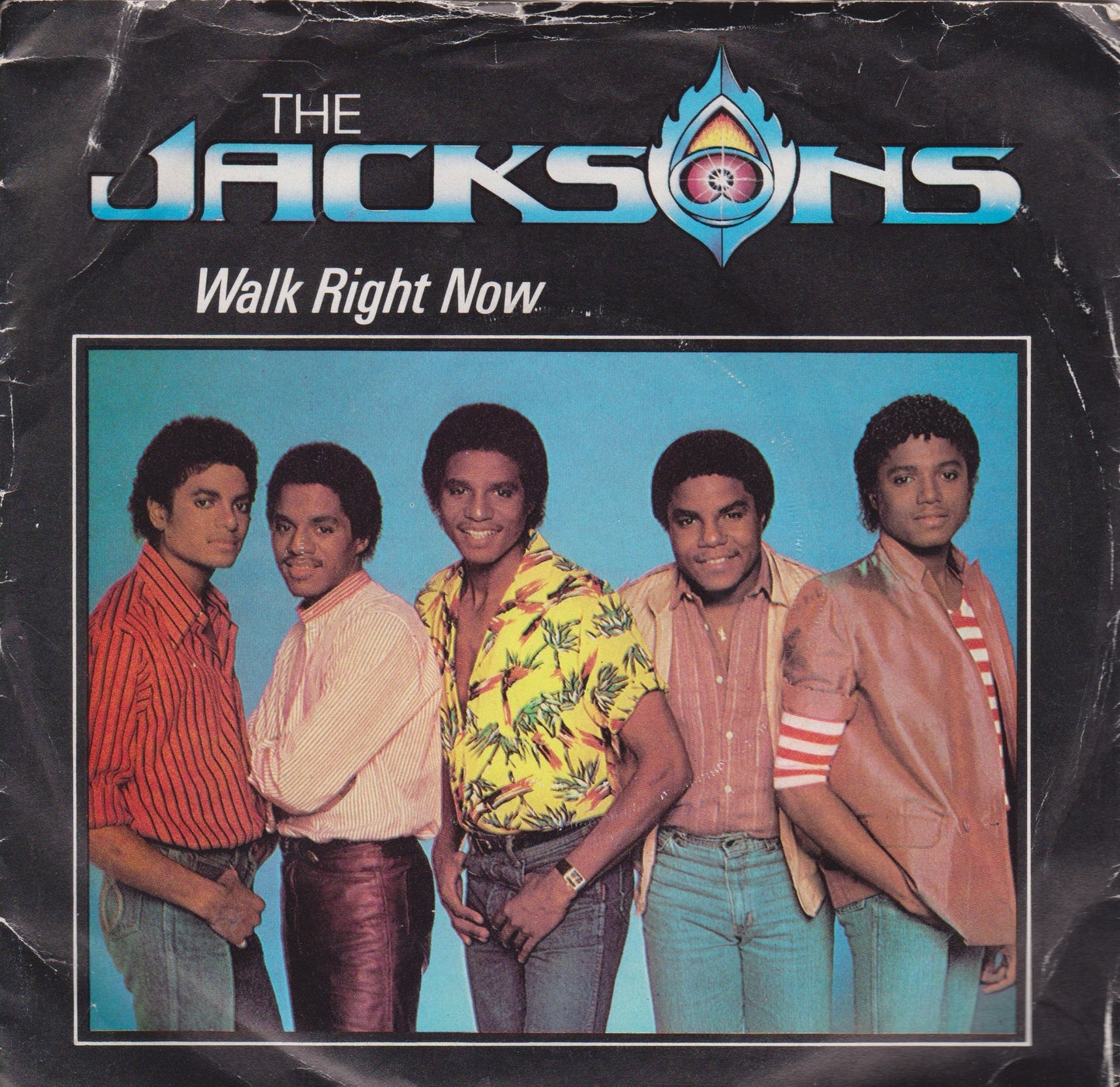 The Jacksons – Walk Right Now (Epic 1981) 7" vinyl P/S single VG/VG
