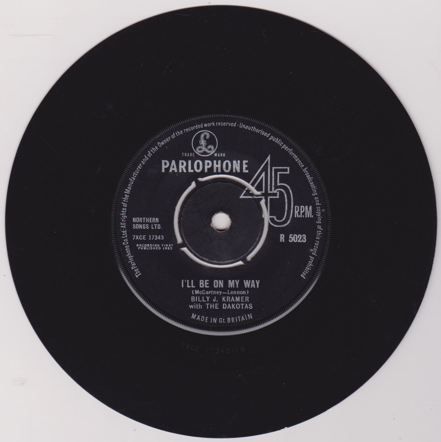 Billy J. Kramer With The Dakotas – Do You Want To Know A Secret (Parlophone 1963) 7" vinyl single VG/-