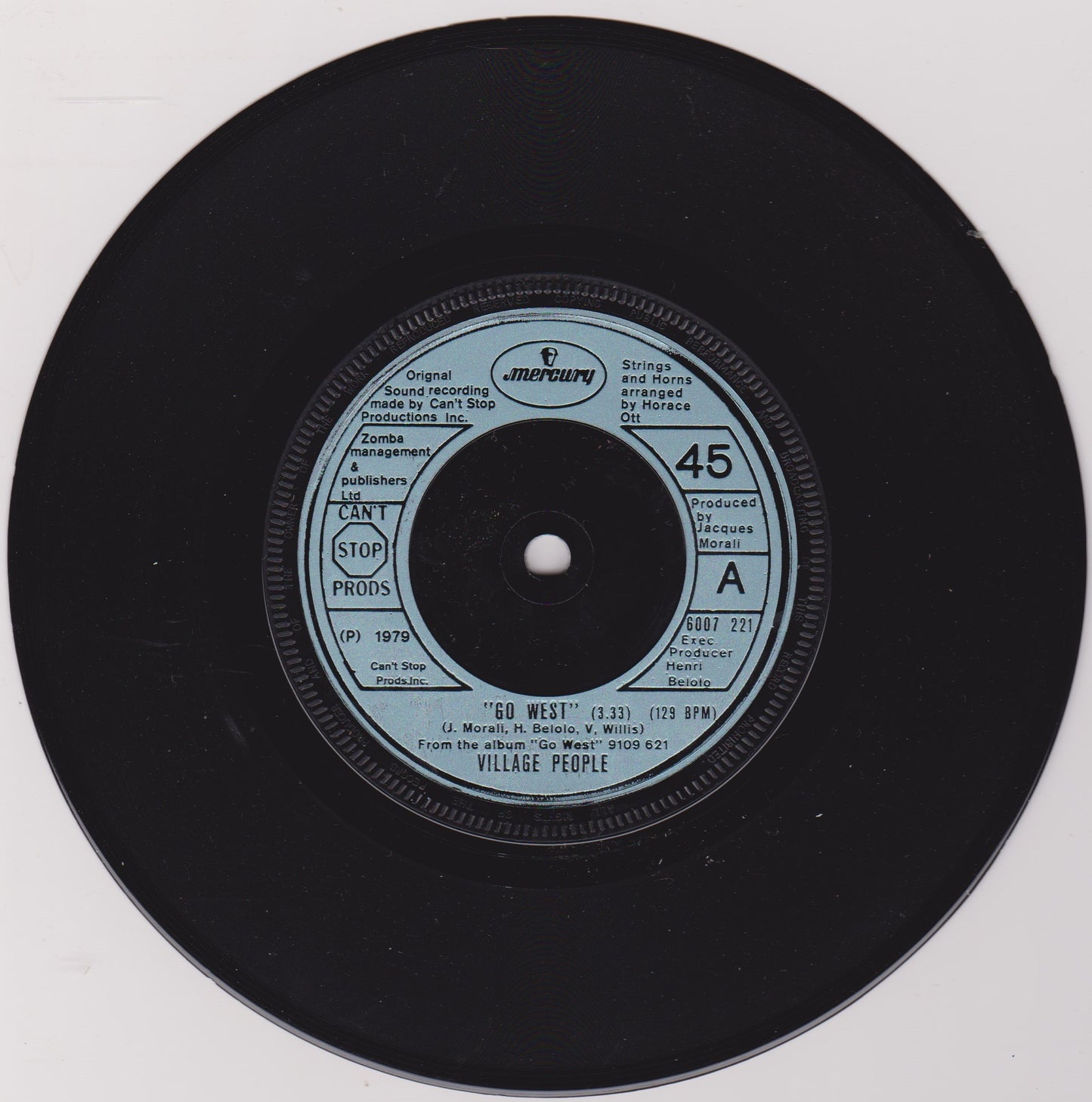 Village People – Go West (Mercury 1979) 7" vinyl P/S single VG/VG