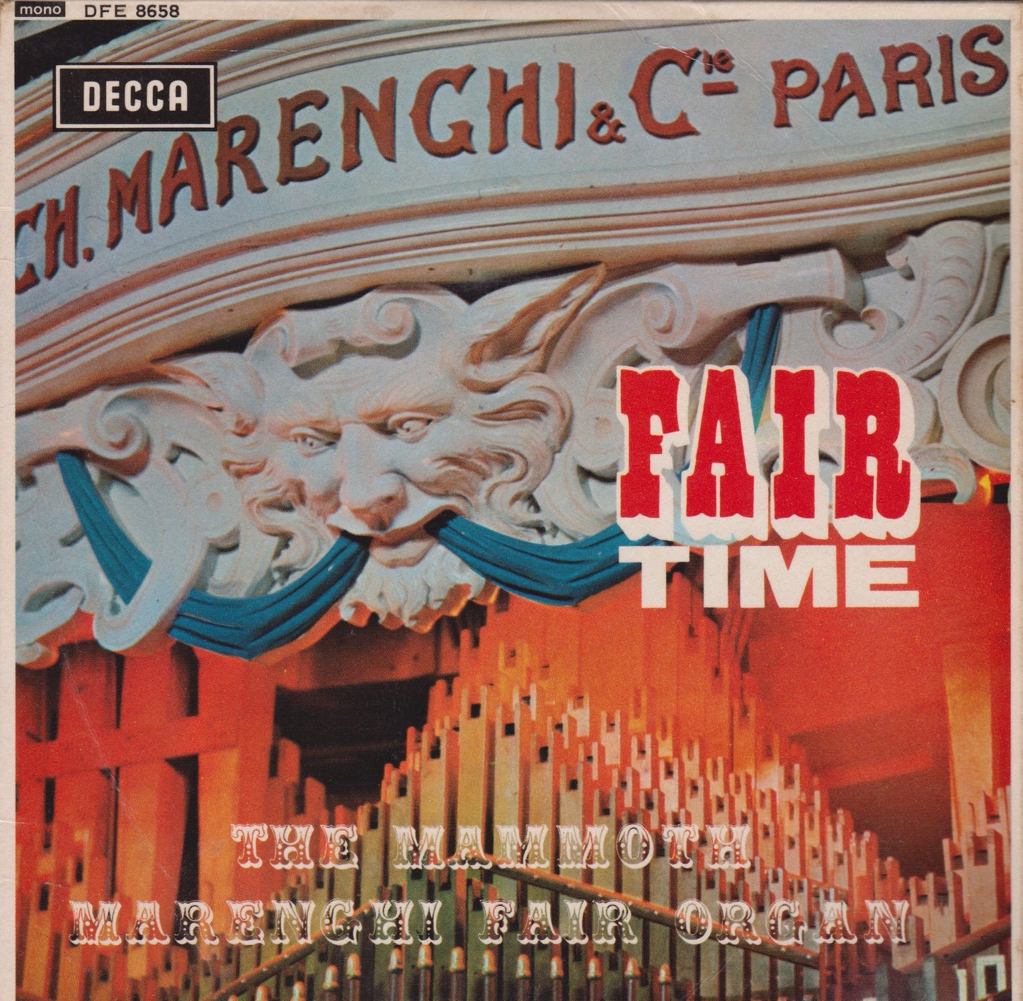 The Mammoth Marenghi Fair Organ – Fair Time (Decca 1966) 7" vinyl P/S EP VG/VG