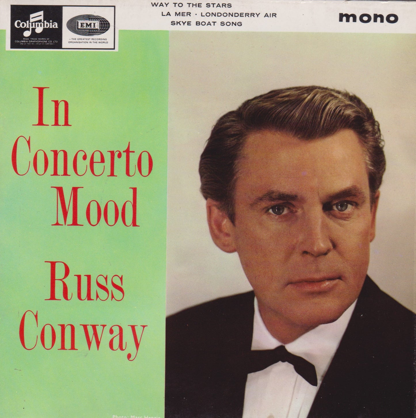 Russ Conway With Michael Collins And His Orchestra – In Concerto Mood (Columbia 1964) 7" vinyl P/S EP VG/VG