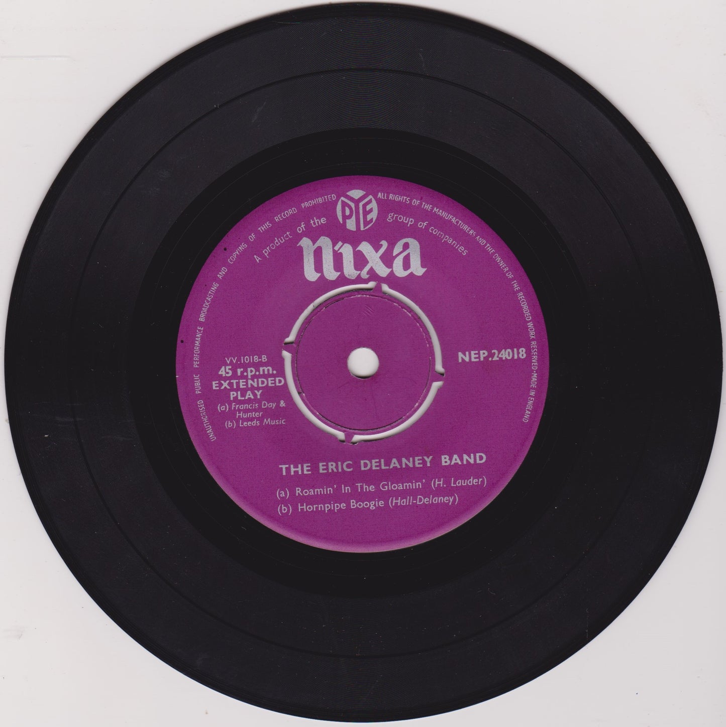 Eric Delaney Band Parade – Untitled (Pye Nixa) 7" vinyl P/S EP VG/VG