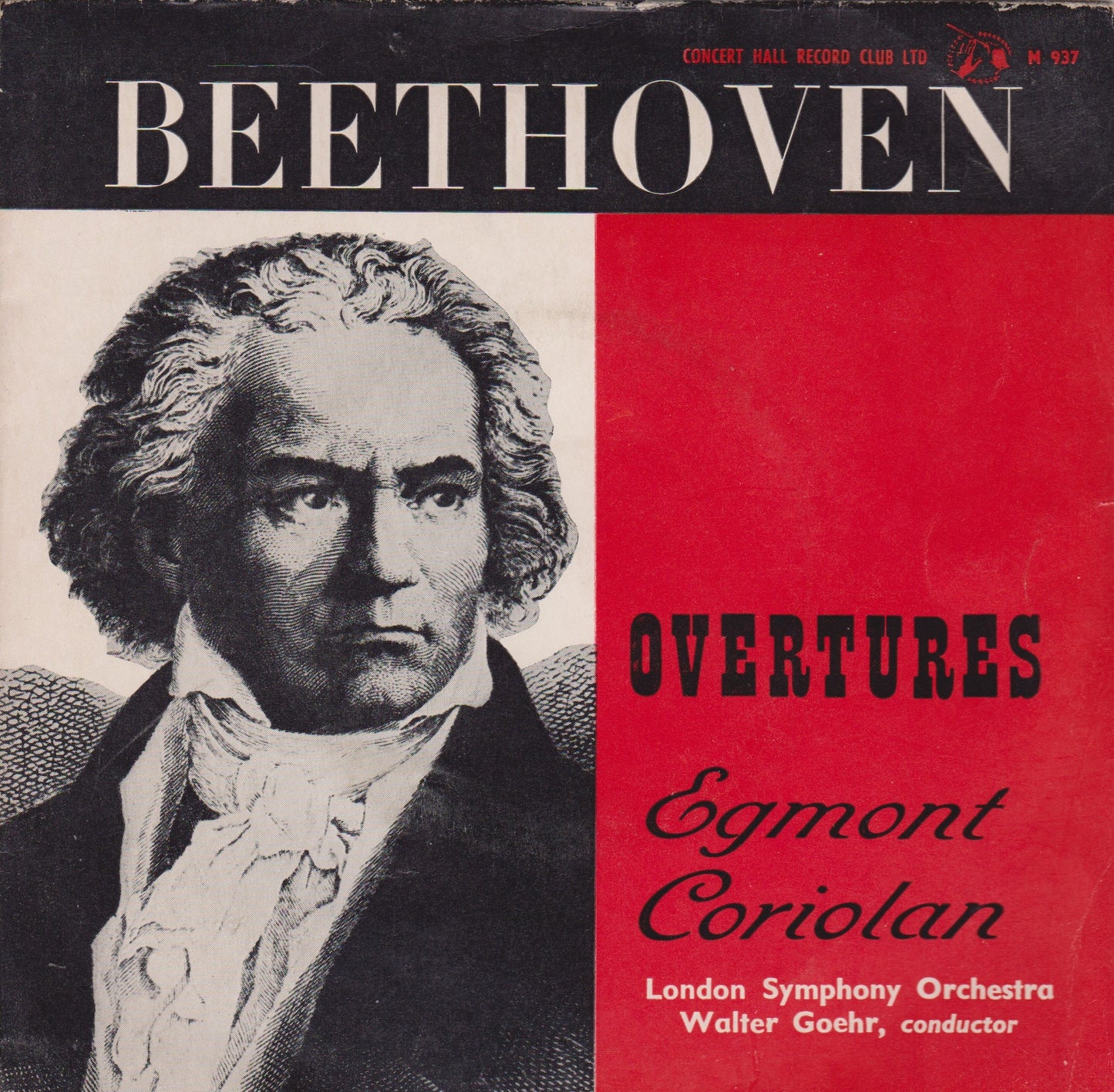 Beethoven, London Symphony Orchestra, Walter Goehr – Overtures 7" vinyl P/S EP VG/VG