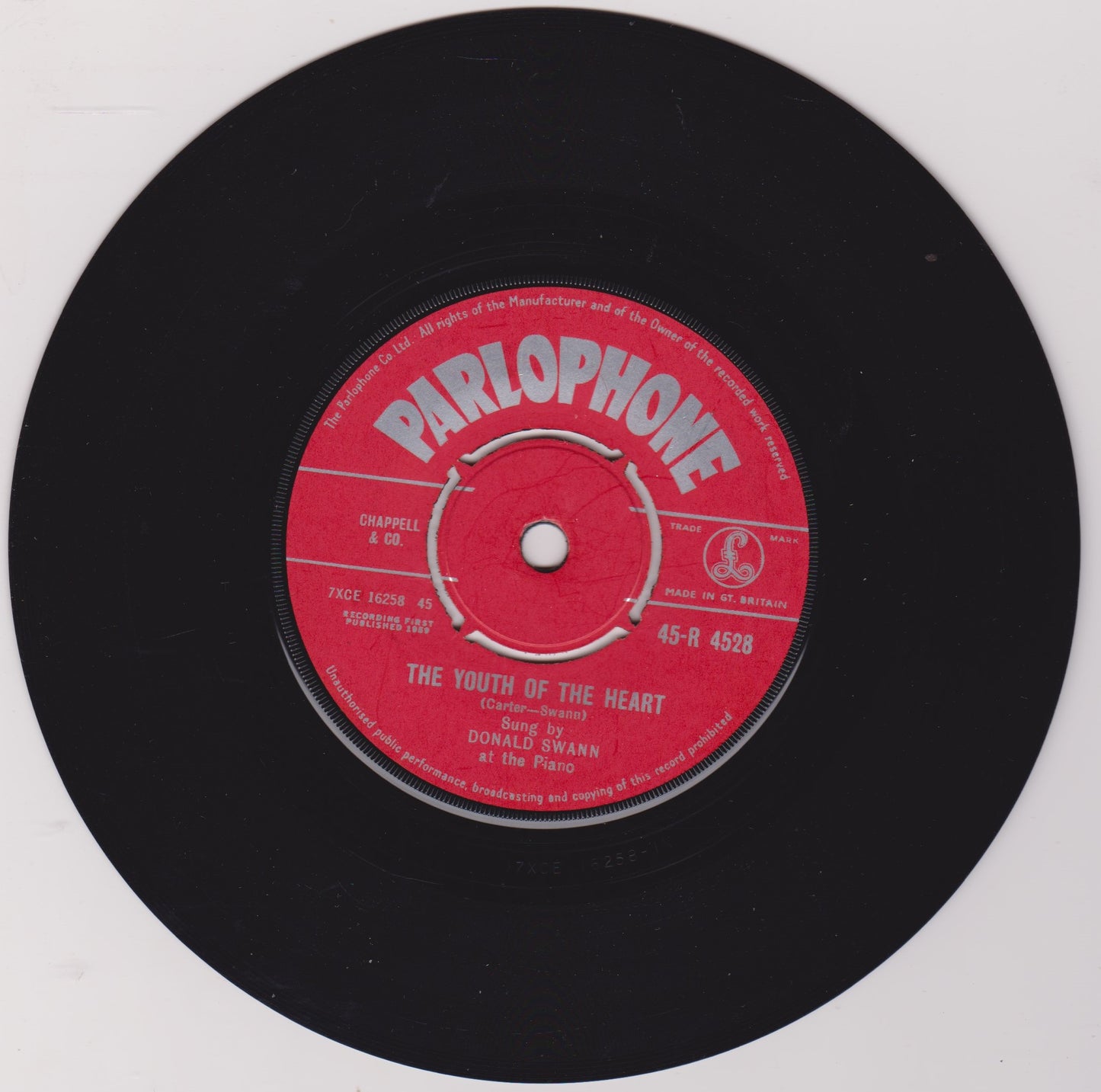 Michael Flanders / Donald Swann – The Little Drummer Boy / The Youth Of The Heart 7" vinyl single VG/-