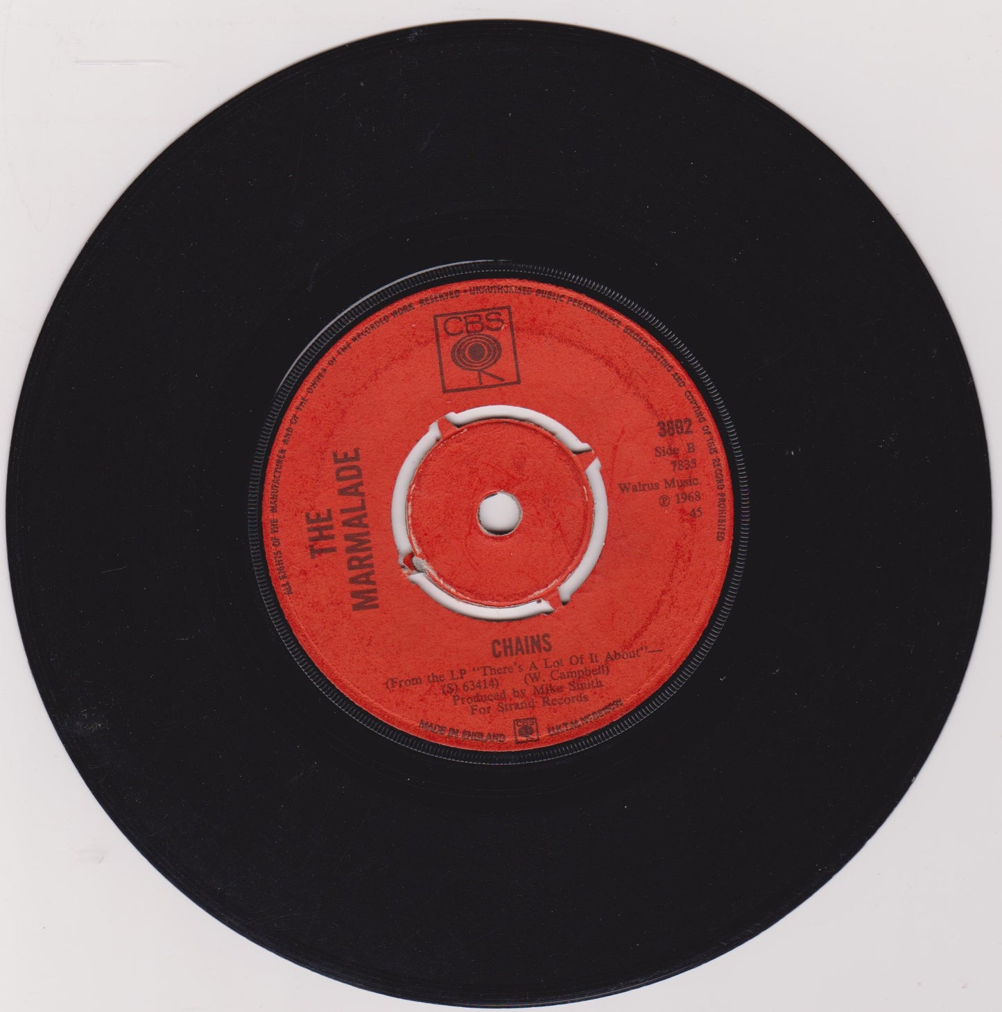 The Marmalade – Ob-La-Di Ob-La-Da (CBS 1968) 7" vinyl single G+/-