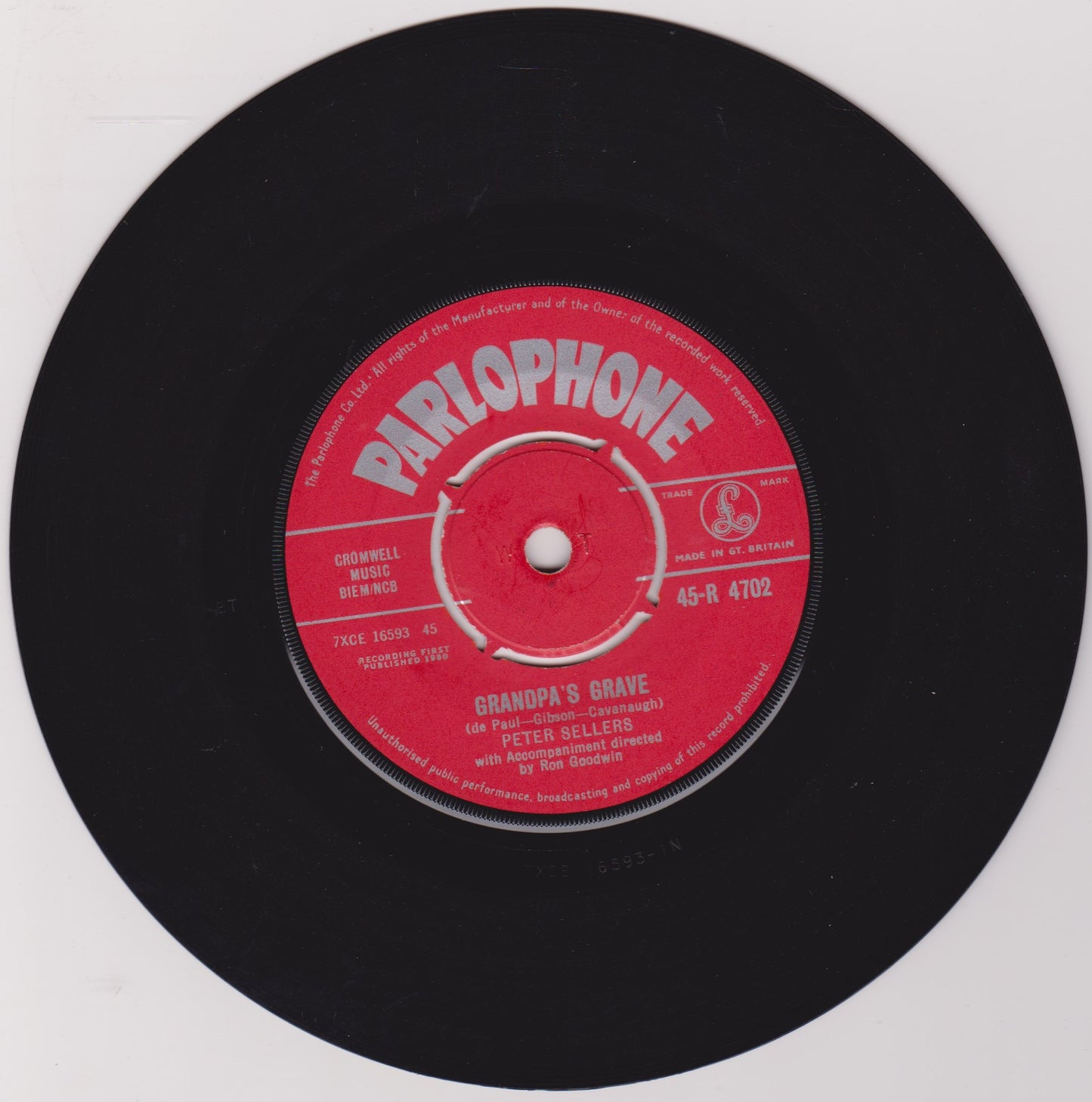 Peter Sellers & Sophia Loren – Goodness Gracious Me! (Parlophone 1960) 7" vinyl single VG/G