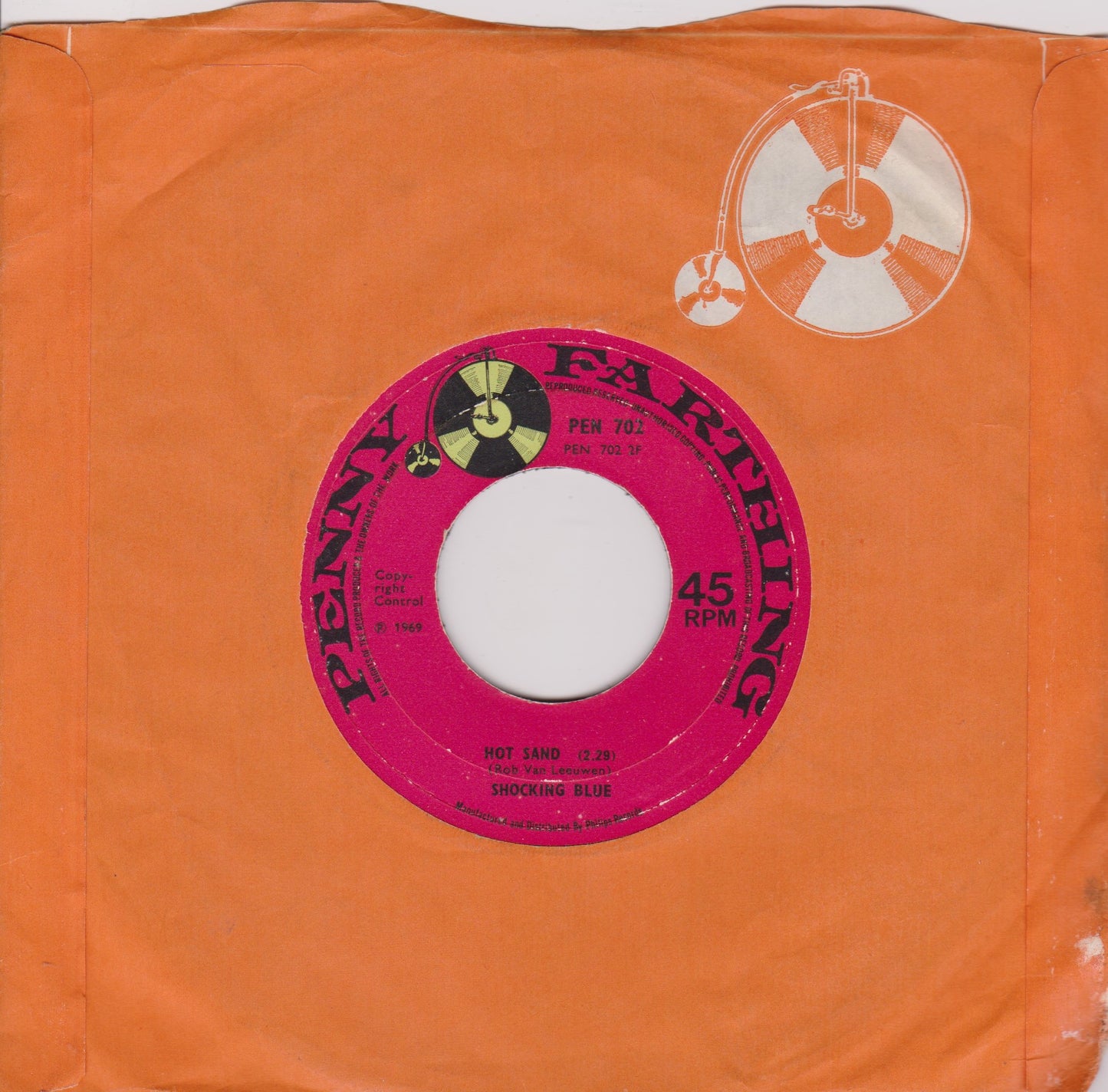 Shocking Blue – Venus (Penny Farthing 1969) 7" vinyl single VG/VG jukebox