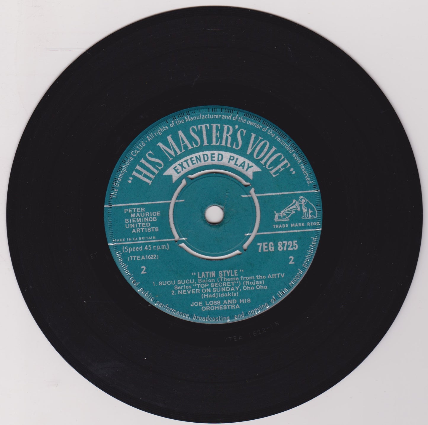 Joe Loss And His Orchestra – Latin Style (HMV 1961) 7" vinyl P/S EP VG/VG