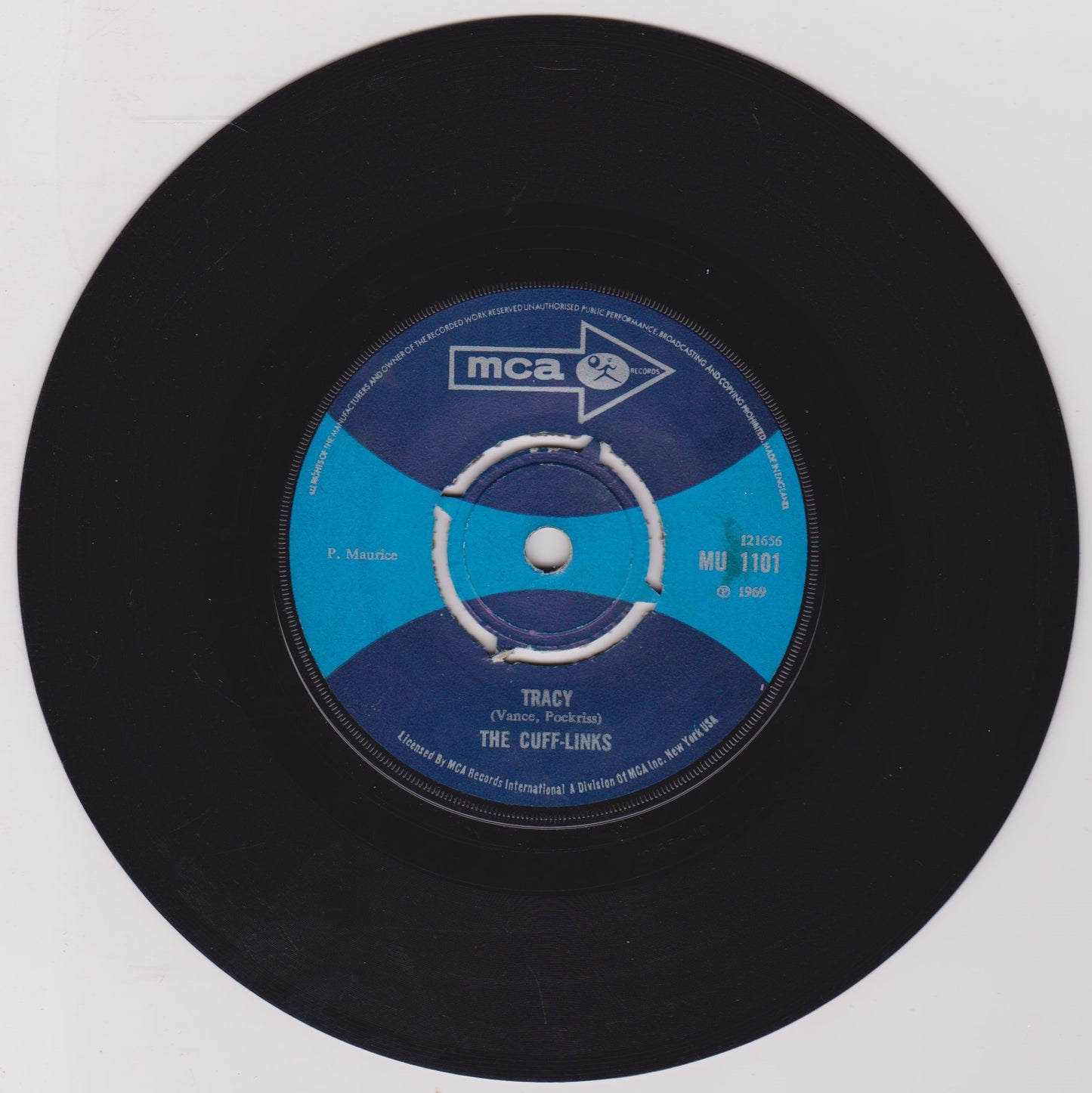The Cuff-Links – Tracy (MCA 1969) 7" vinyl single VG/-