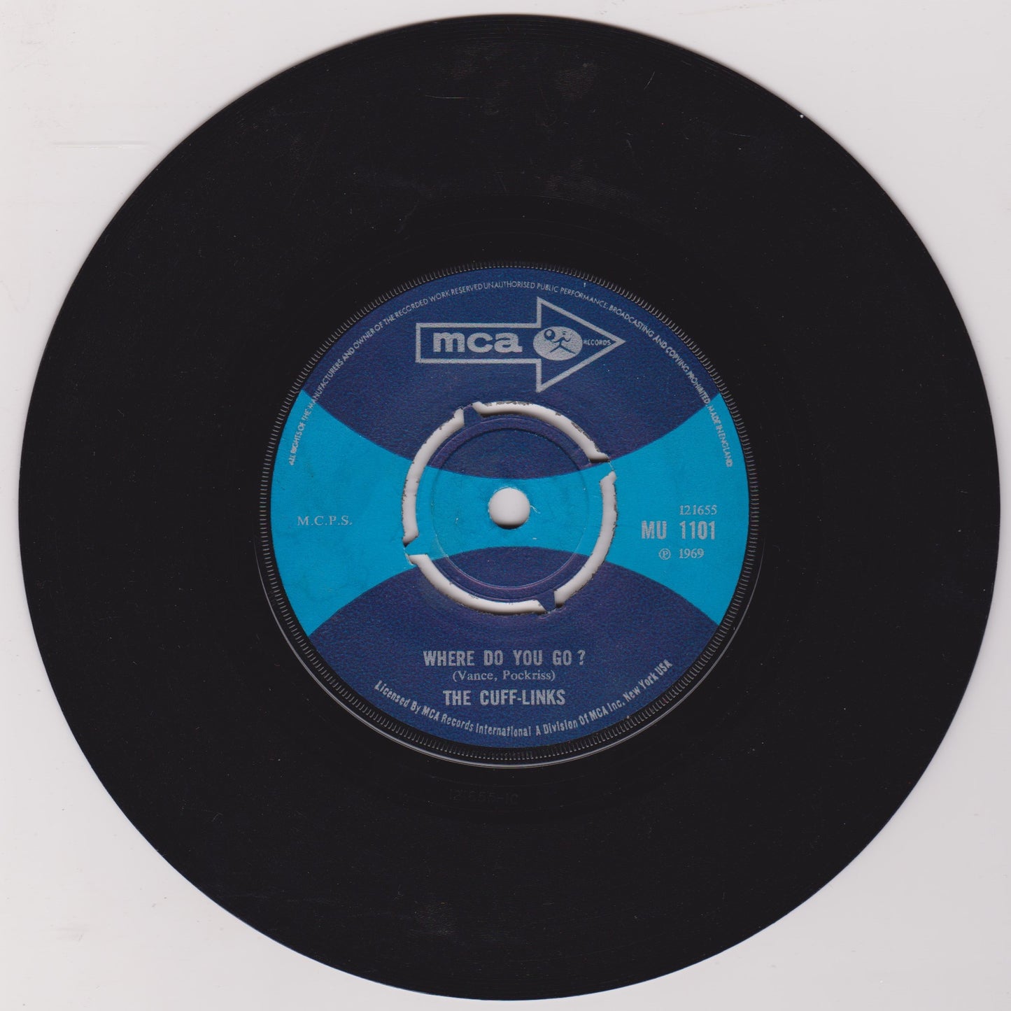 The Cuff-Links – Tracy (MCA 1969) 7" vinyl single VG/-