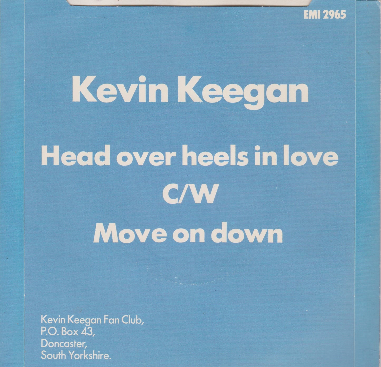 Kevin Keegan – Head Over Heels In Love (EMI 1979) 7" vinyl P/S single VG/VG