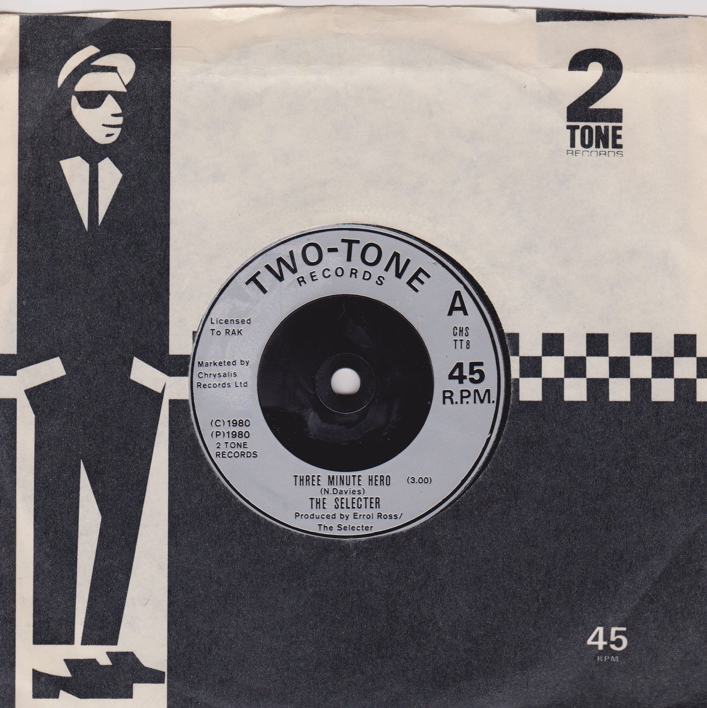 The Selecter – Three Minute Hero (Two-Tone 1980) 7" vinyl single VG/VG