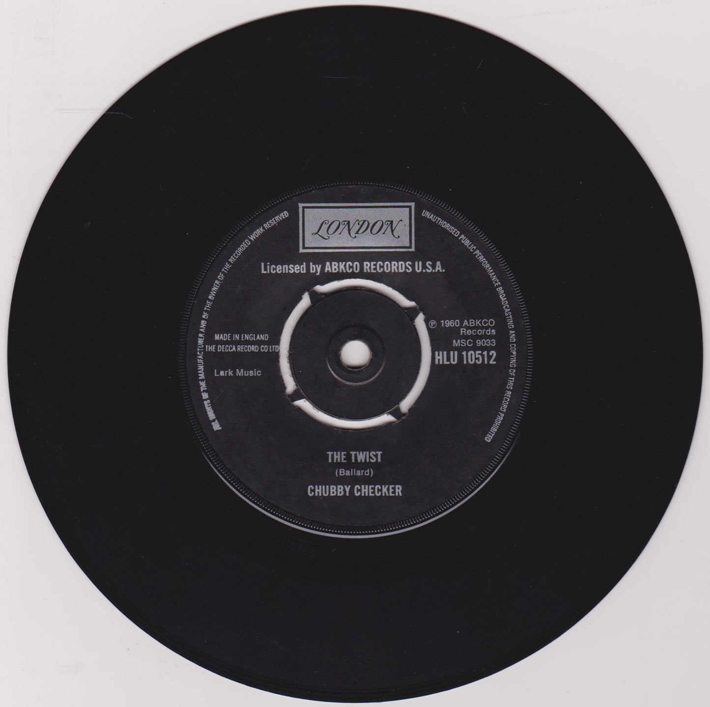 Chubby Checker – Let's Twist Again (London 1975) 7" vinyl single VG/- RE