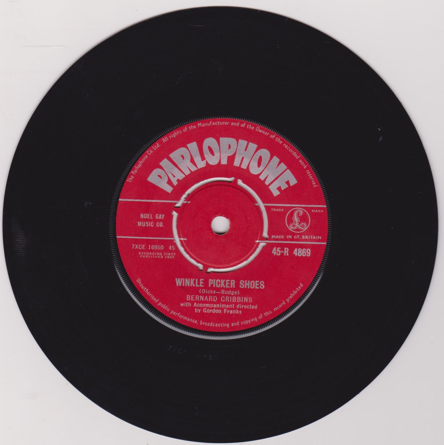 Bernard Cribbins – The Hole In The Ground (Parlophone 1962) 7" vinyl single G+/-
