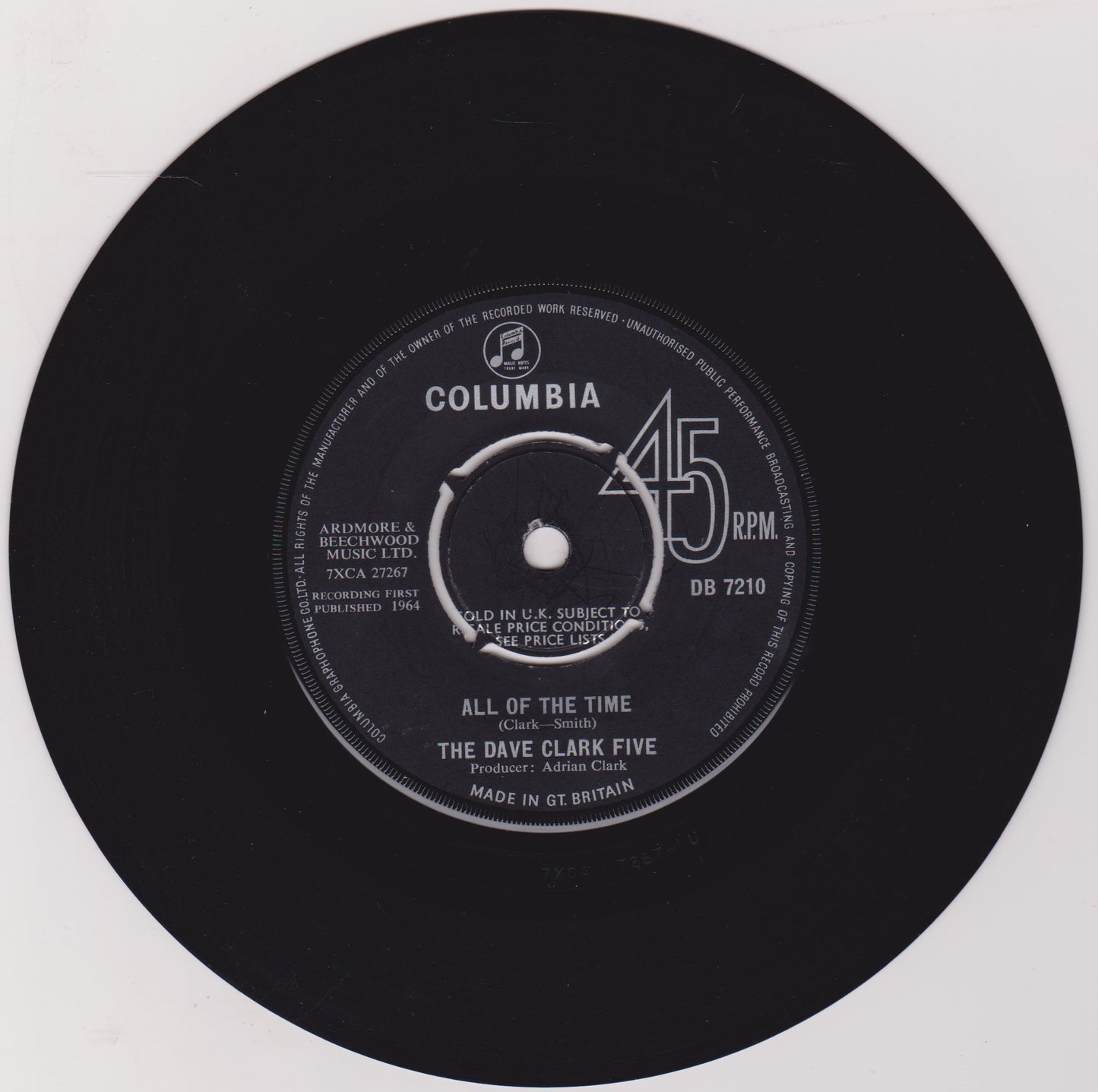 The Dave Clark Five – Bits And Pieces (Columbia 1964) 7" vinyl single VG/-