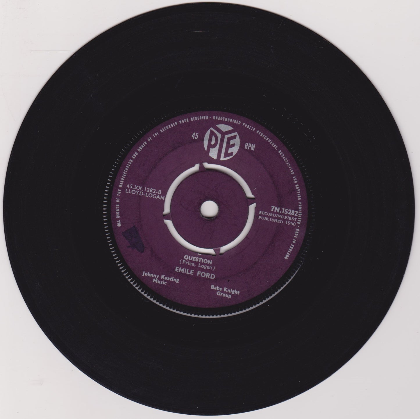 Emile Ford – Them There Eyes (Pye 1960) 7" vinyl single VG/-