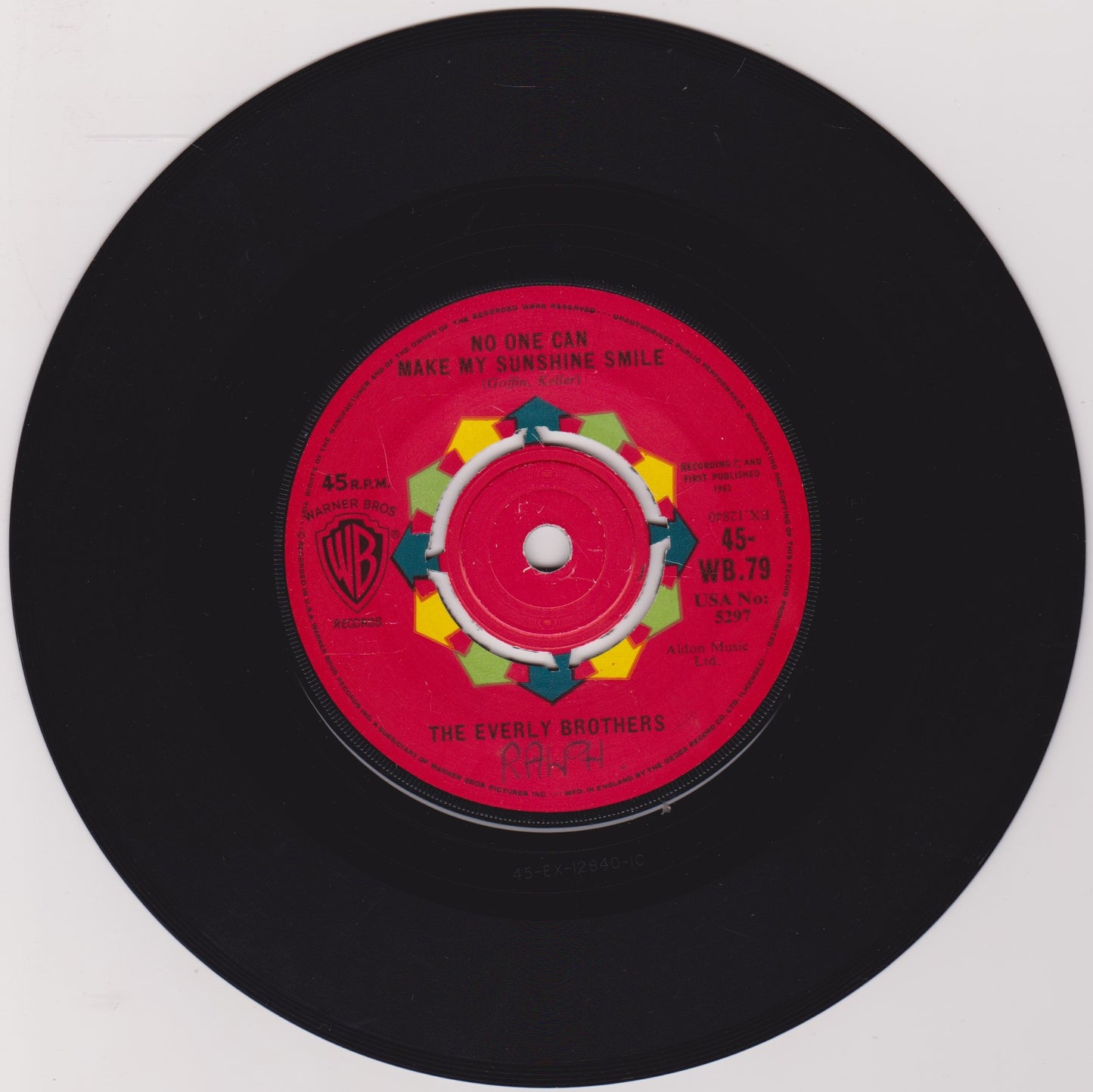 Everly Brothers - Don't Ask Me To Be Friends (WB 1962) 7" vinyl single VG/-