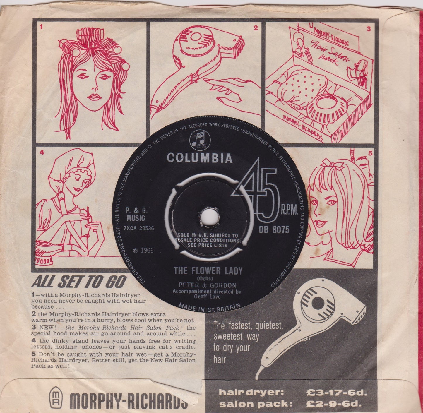 Peter & Gordon – Knight In Rusty Armour (Columbia 1966) 7" vinyl single VG/VG