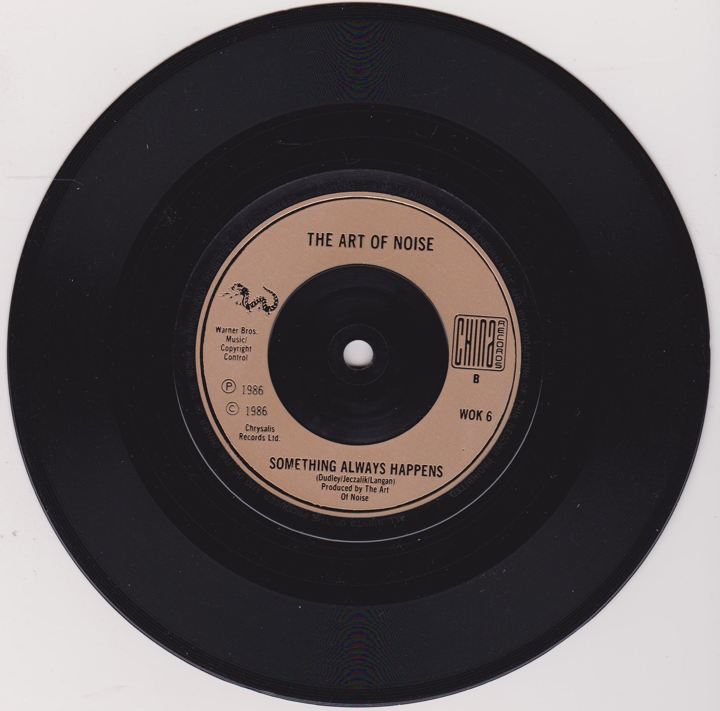 The Art Of Noise Featuring Duane Eddy – Peter Gunn (China 1986) 7" vinyl P/S single VG/VG