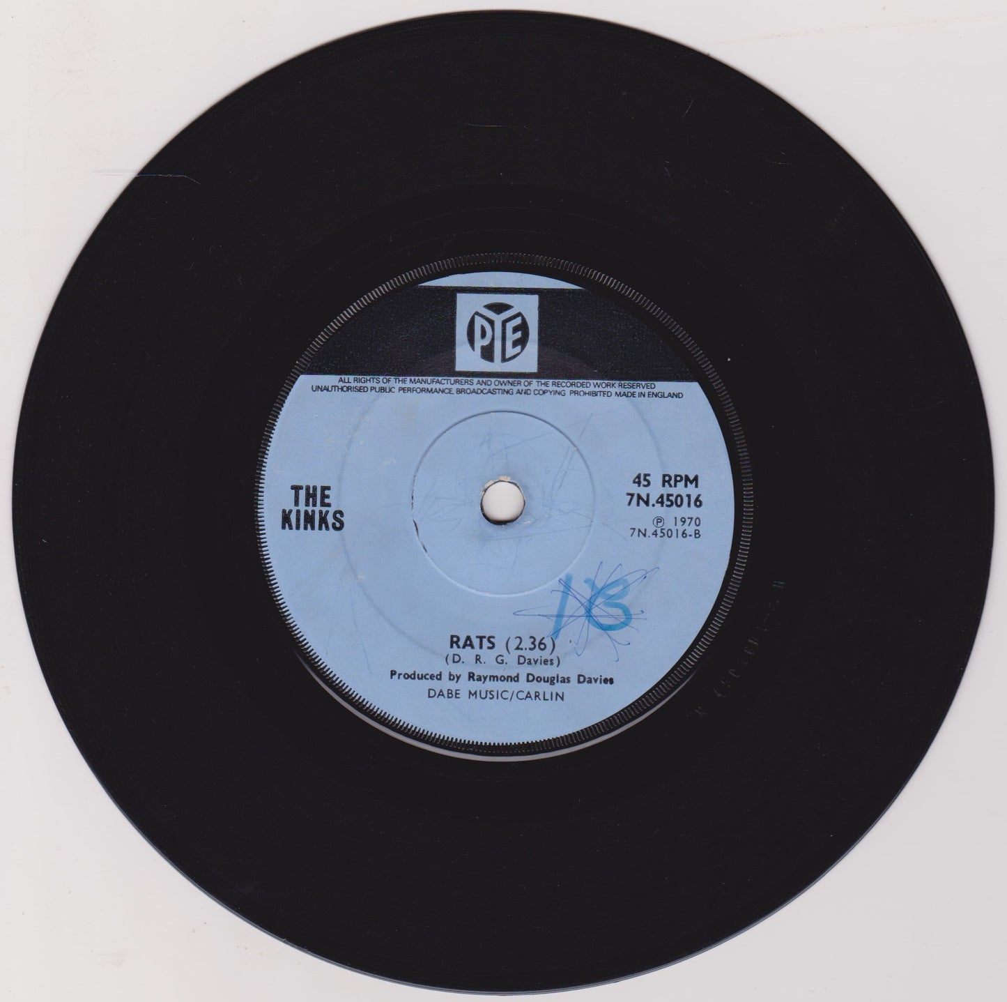 The Kinks – Apeman (Pye 1970) 7" vinyl single VG/VG