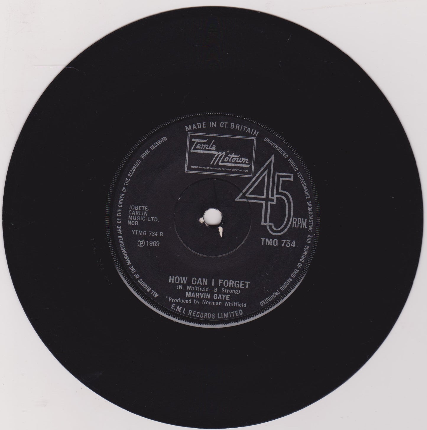 Marvin Gaye – Abraham, Martin And John (Tamla 1970) 7" vinyl single VG/-