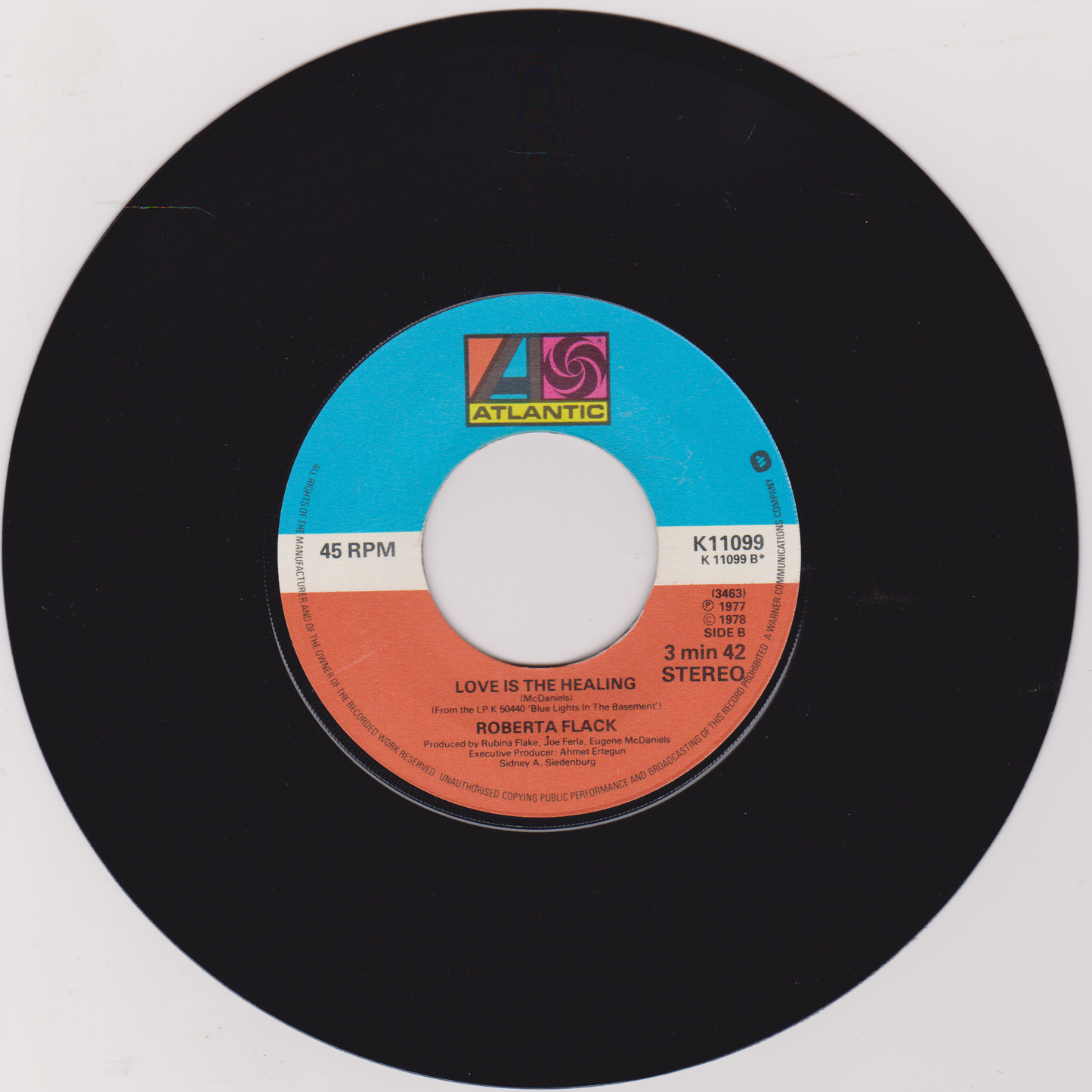 Roberta Flack With Donny Hathaway – The Closer I Get To You (Atlantic 1978) 7" vinyl single VG/- jukebox centre