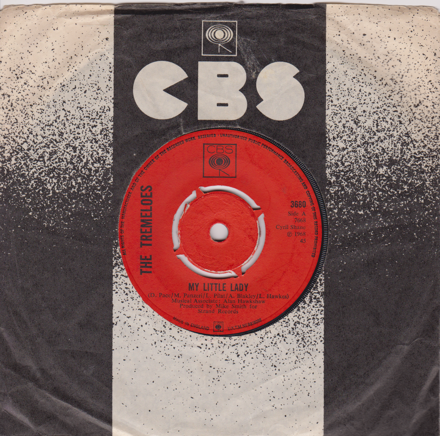 The Tremeloes - My Little Lady (CBS 1968) 7" vinyl single G+/-