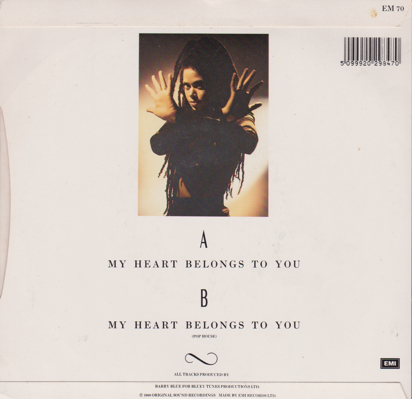 Annie Ruddock – My Heart Belongs To You (EMI, 1988) 7" vinyl single VG/VG