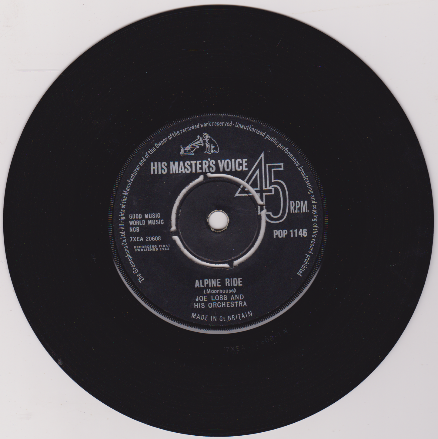 Joe Loss & His Orchestra – Really Madison (HMV 1963) 7" vinyl single VG/-